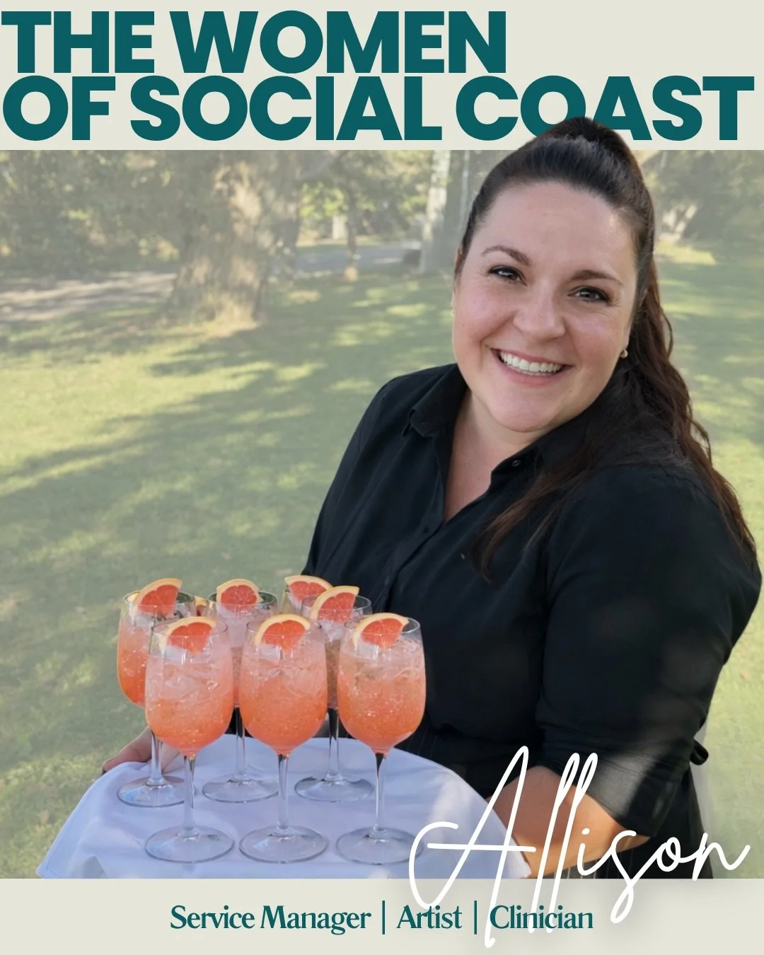 Behind every bar we build is someone building something of their own.

Allison is currently building her private practice, Linden Leaf Wellness, a therapeutic and supportive space for the community. You can also find her belting it out and dancing al