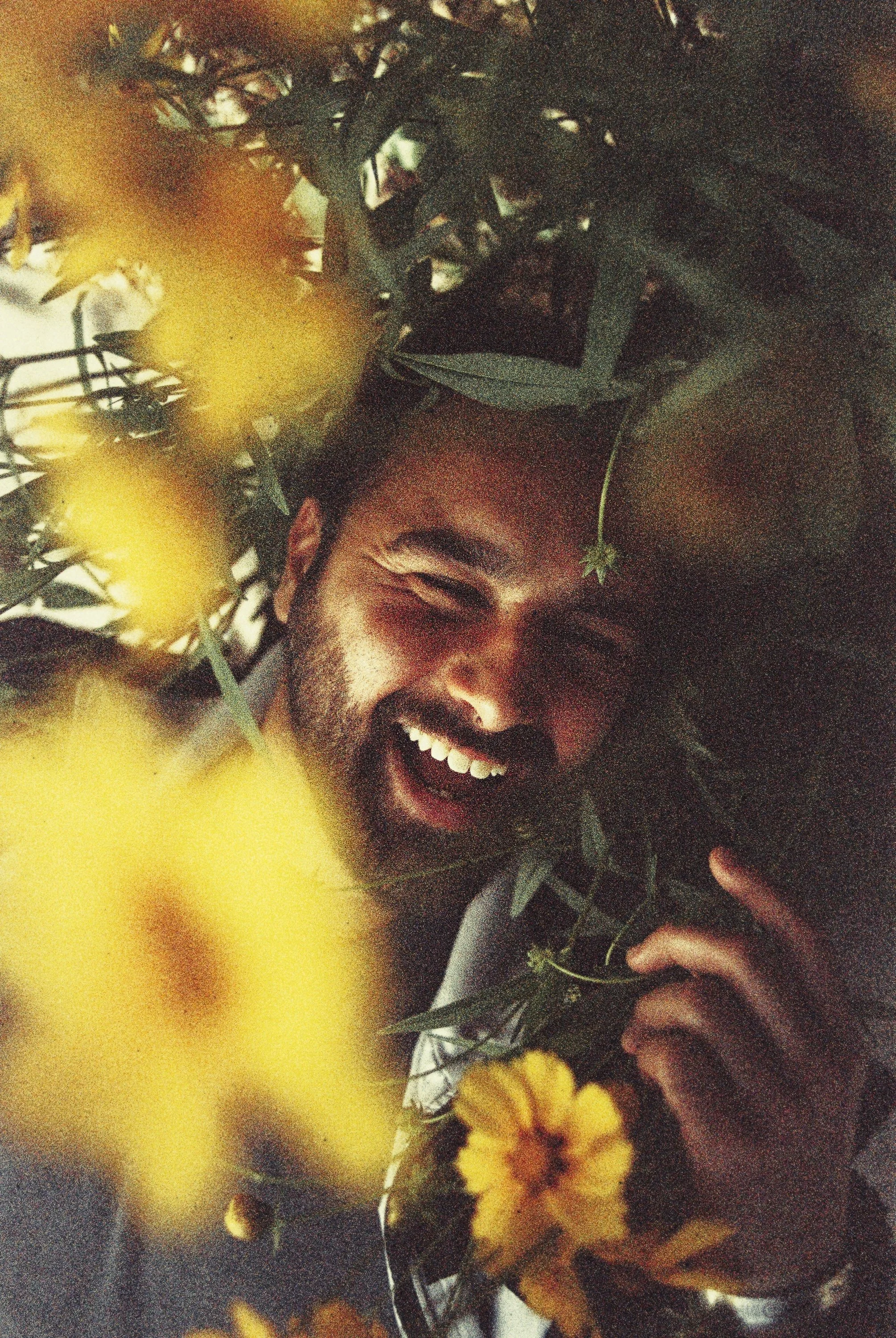 Color 35mm film portrait of indie music project I Give My Friends Flowers, captured by Parker J. Pfister.