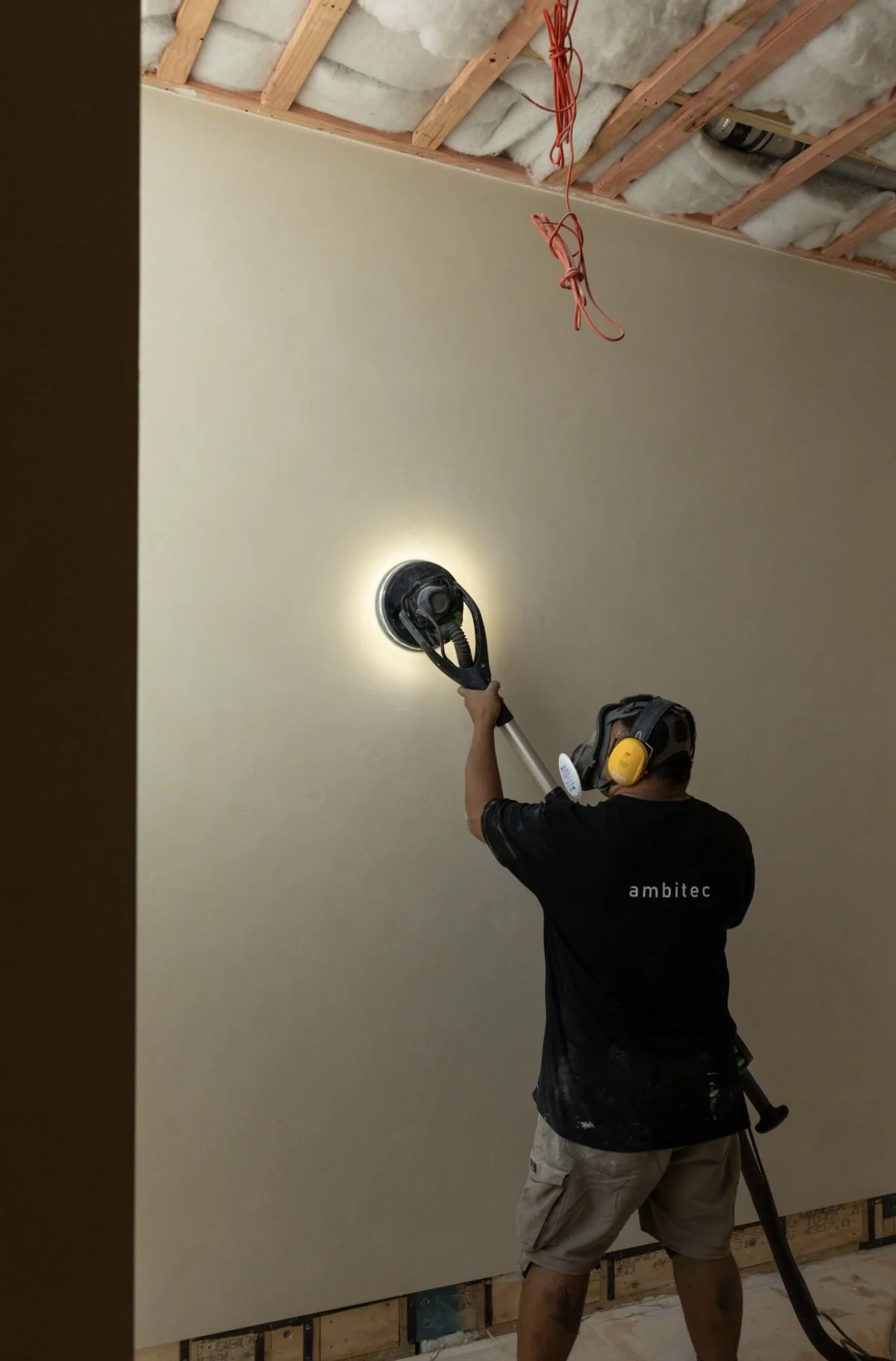 ambitec finishing on well prepared wall