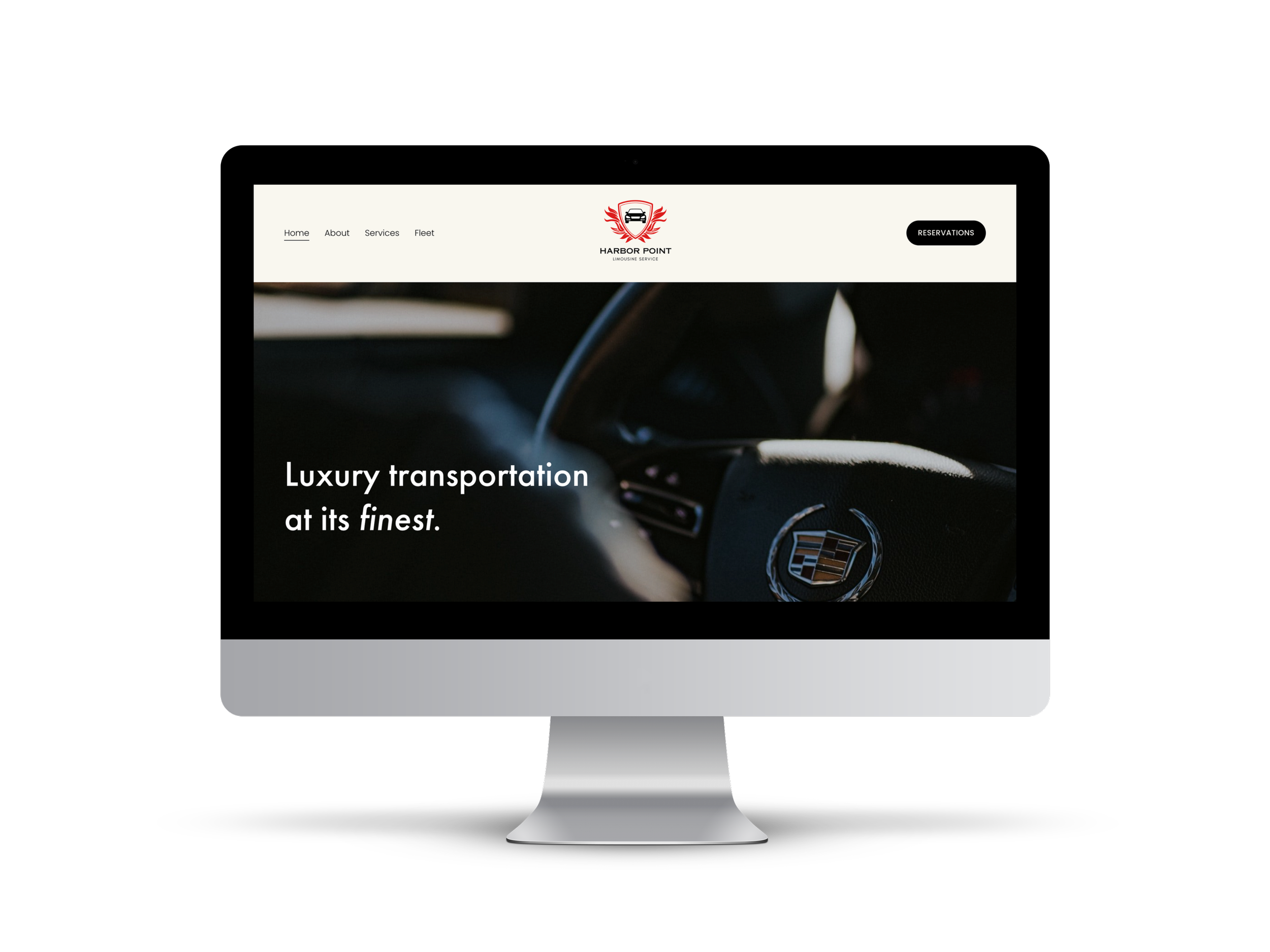 Landing Page for Harbor Point Limousine Service