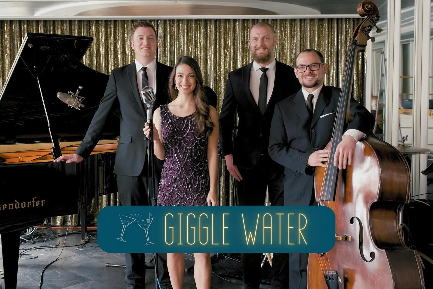Hello! It&rsquo;s a pleasure to meet you. We&rsquo;re Giggle Water, a jazz ensemble bringing the roaring &lsquo;20s to your event. Inspired by the swing, the swagger, and the spirit of that golden era, we play everything from smooth ballads to high-e