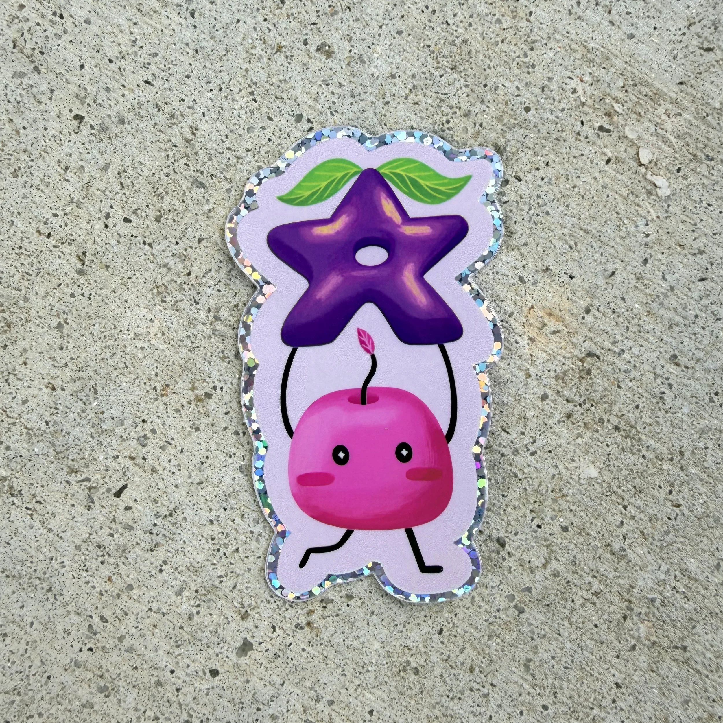 Pink Jumino Carrying A Stardrop Sticker