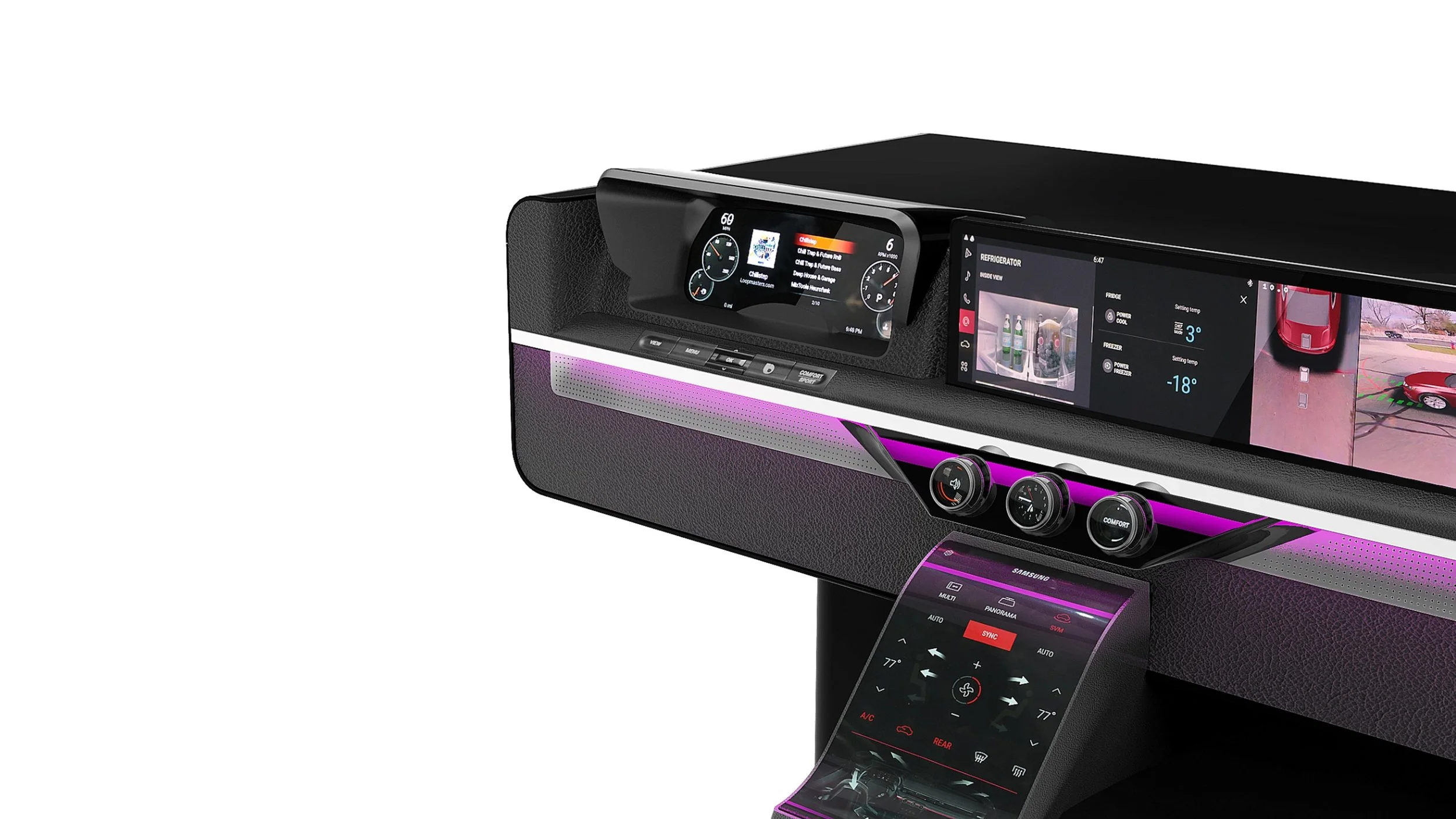 Samsung cockpit design