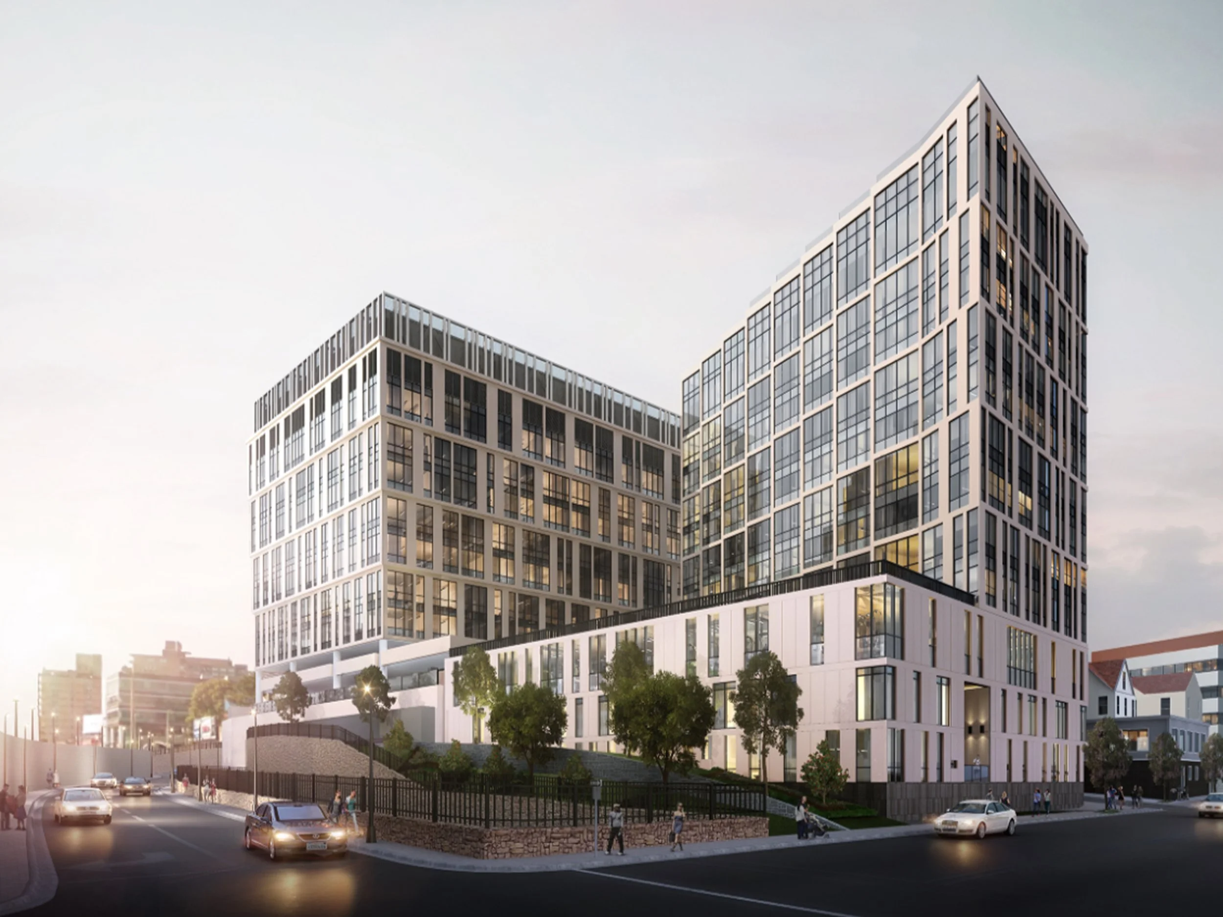 Residential building toward GWB