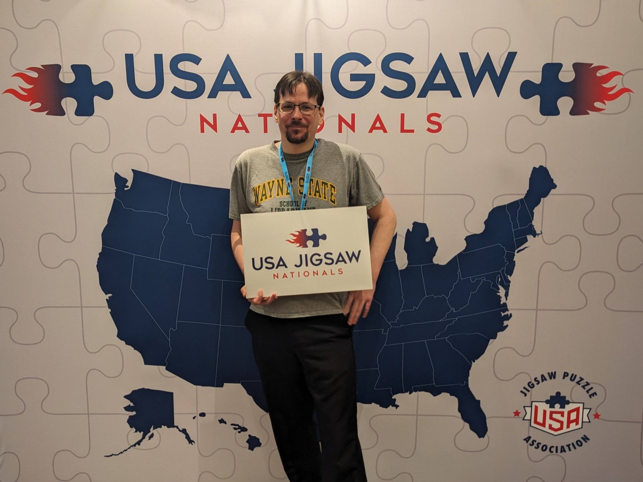 Kevin at the 2024 USA Jigsaw Nationals