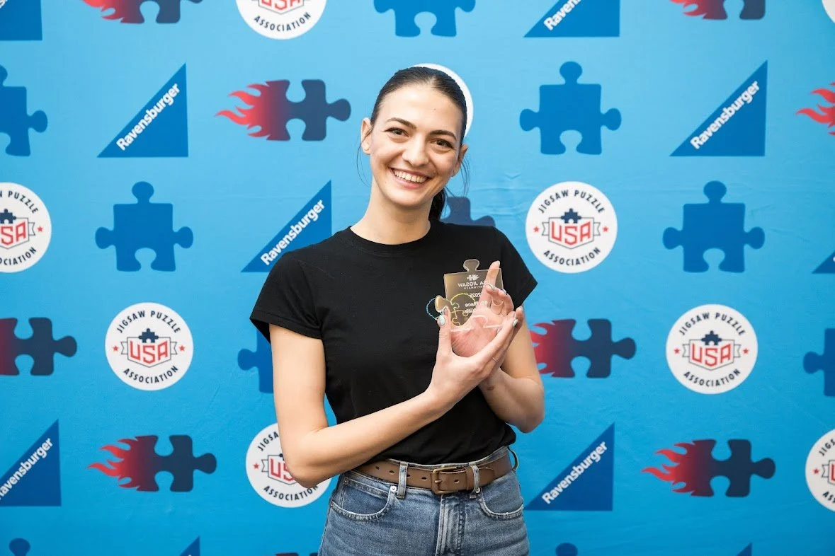 Iryna at the 2025 USA Jigsaw Nationals.