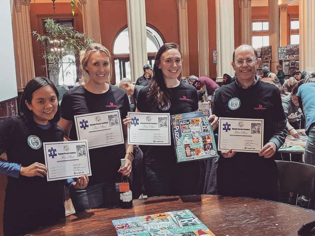 Tammy M., Lindsay S., Aly K., and me at the 2020 St. Paul Winter Carnival.