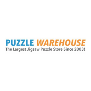 Logo for Puzzle Warehouse with the tagline 'The Largest Jigsaw Puzzle Store Since 2003!'