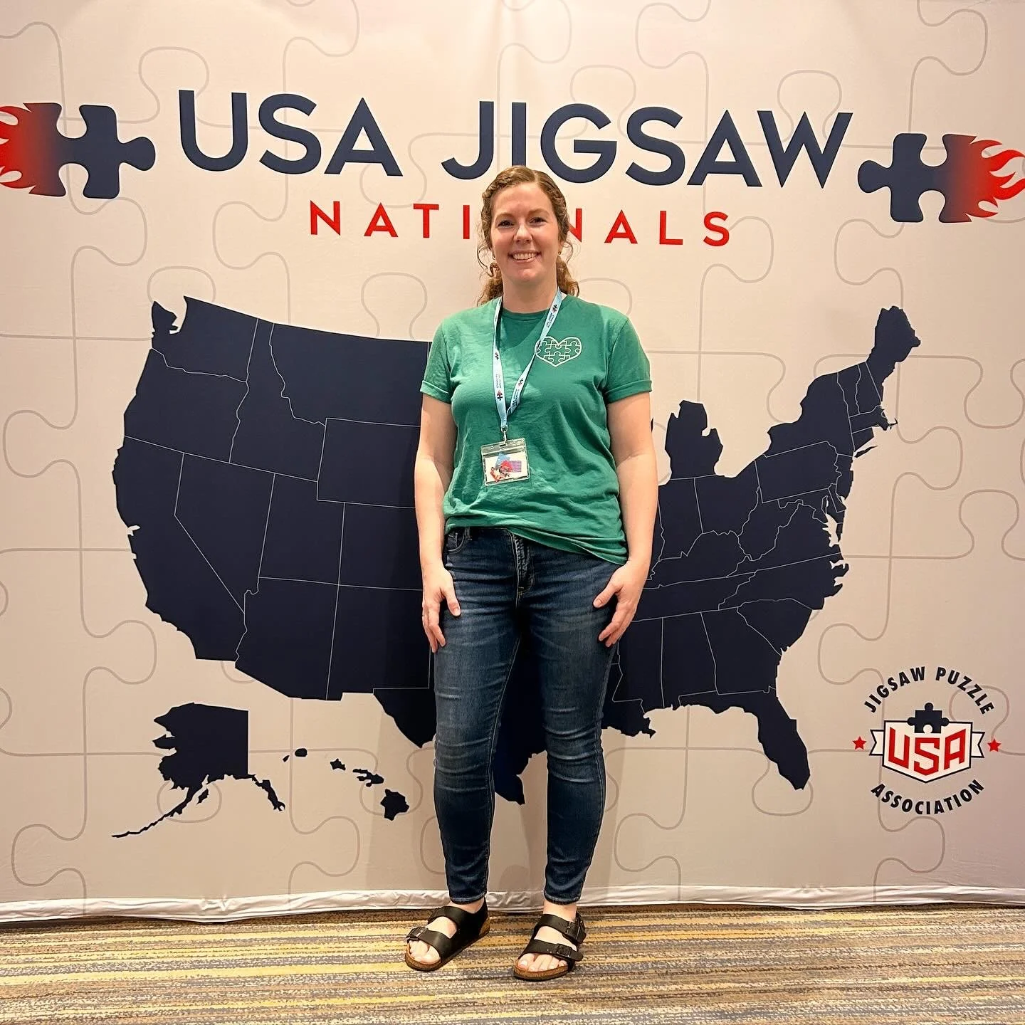 Jessa’s first in-person puzzling event: 2024 USA Jigsaw Nationals