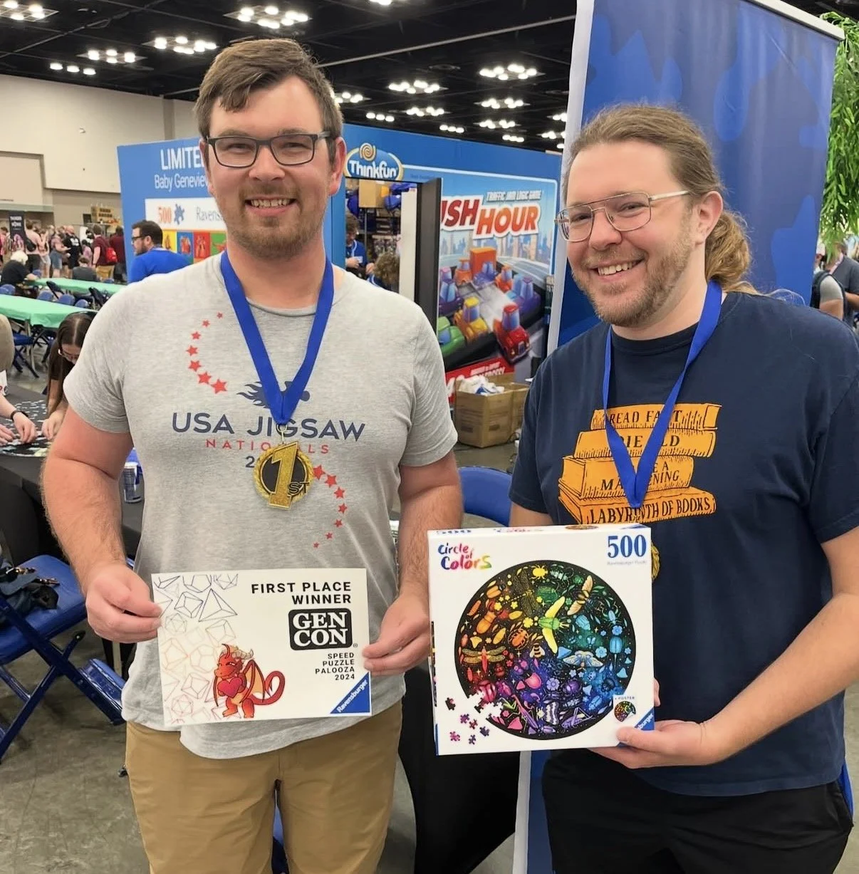 Nicholas and Nathan B. win their first competition together at Gen Con 2024.