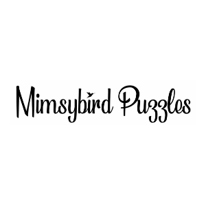 Logo for Mimsybird Puzzles with stylized text.