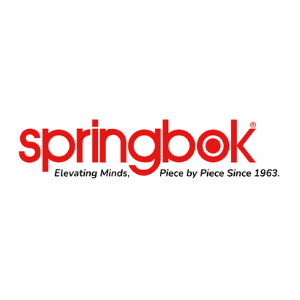 Springbok logo with the tagline 'Elevating Minds. Piece by Piece Since 1963' in black text.