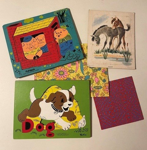 Here are some of Kimberly's puzzles from her youth, late 1960s and early 1970s