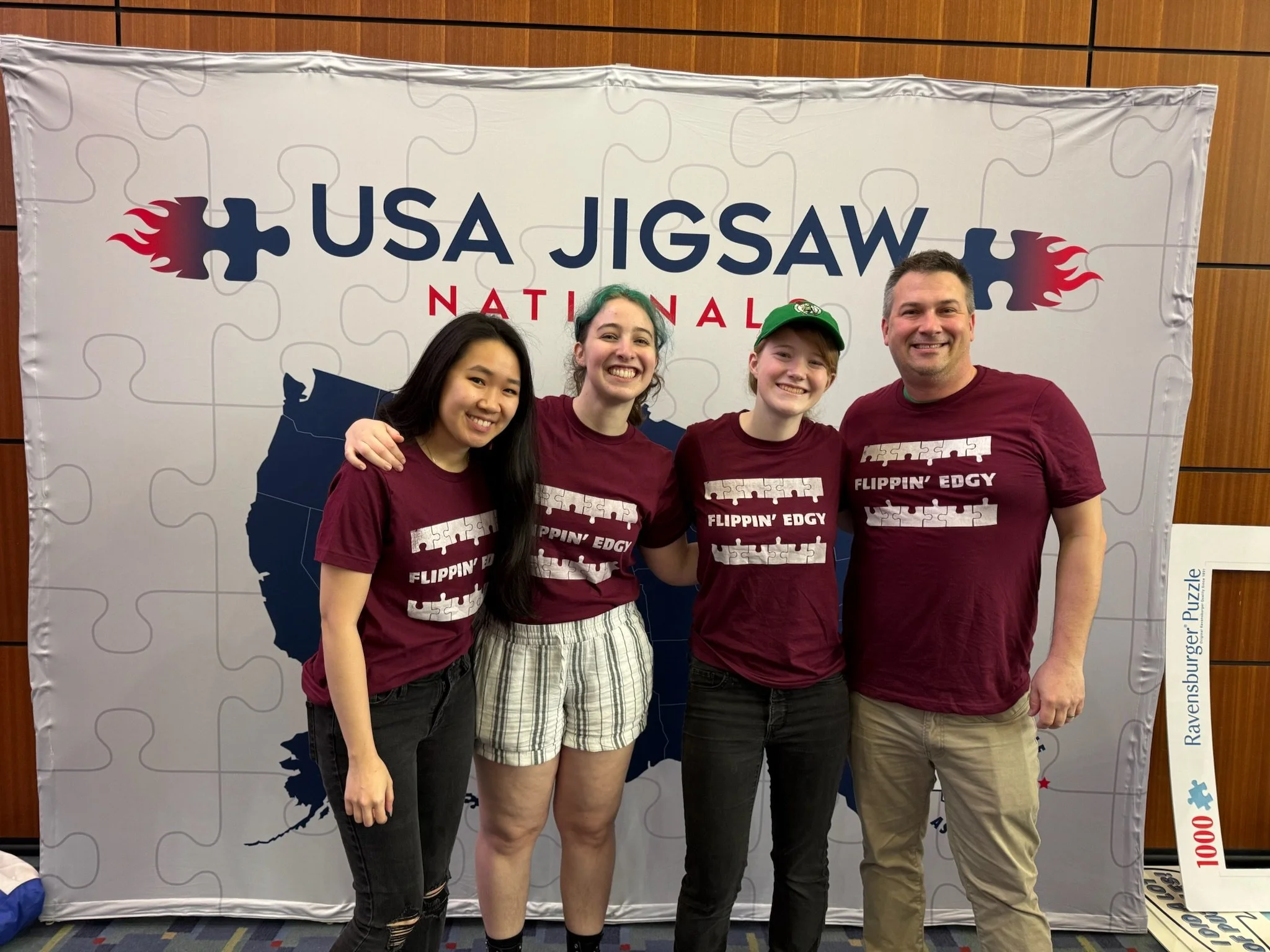 Emma's team from Nationals 2025 (Jennifer L., Annabelle P., Emma, and Owen W.)