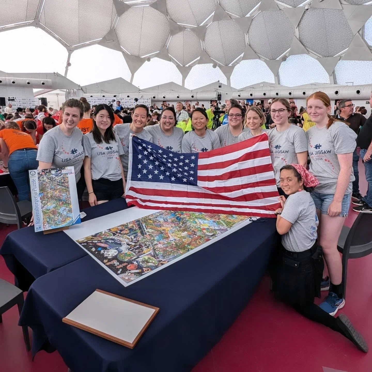 The Members of Team USA as the new Guinness World Record holders!