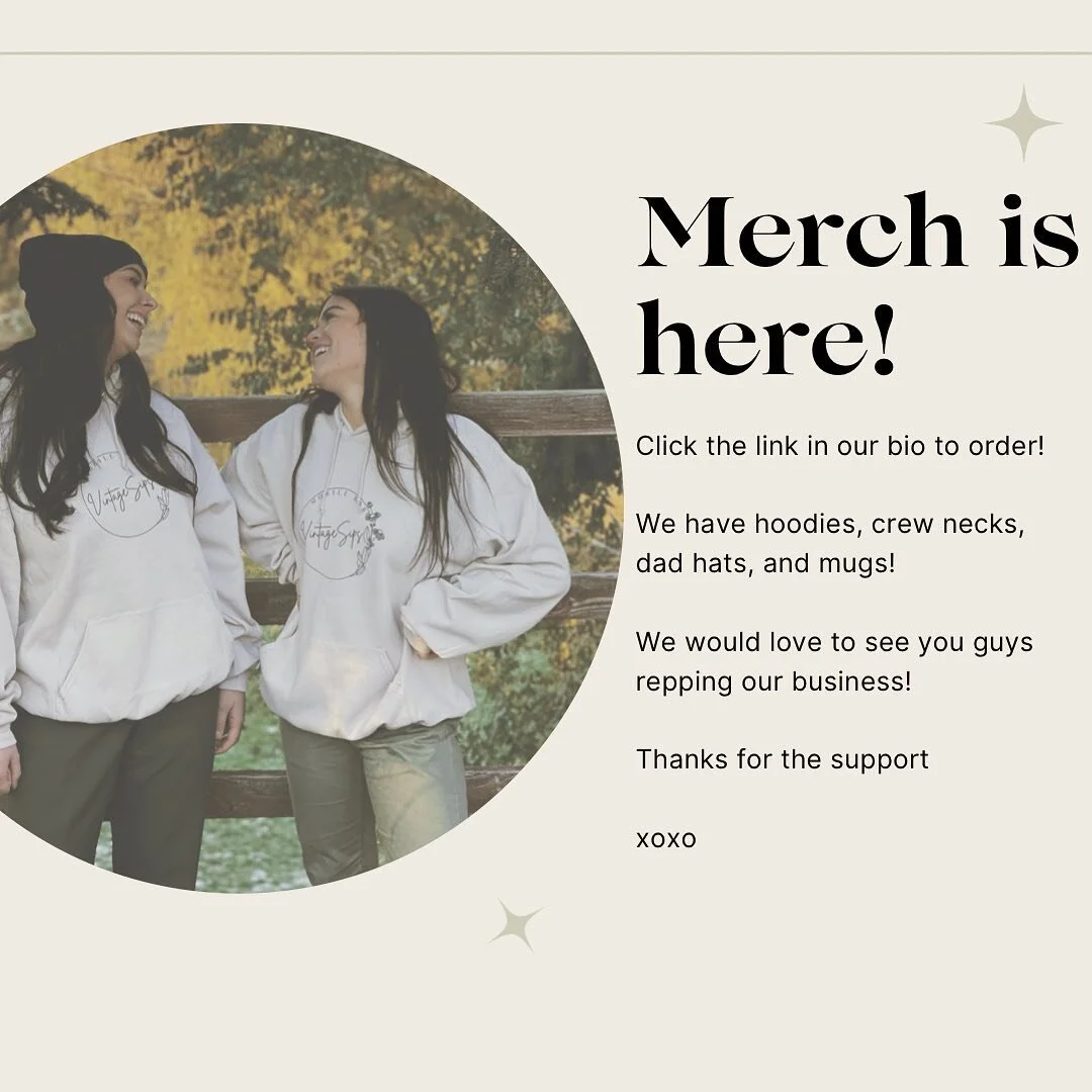 We have merch! Our site is up and running! While you can&rsquo;t book with us yet you can order some amazing merch! 

We have hoodies, crew necks, dad hats and mugs 🤍