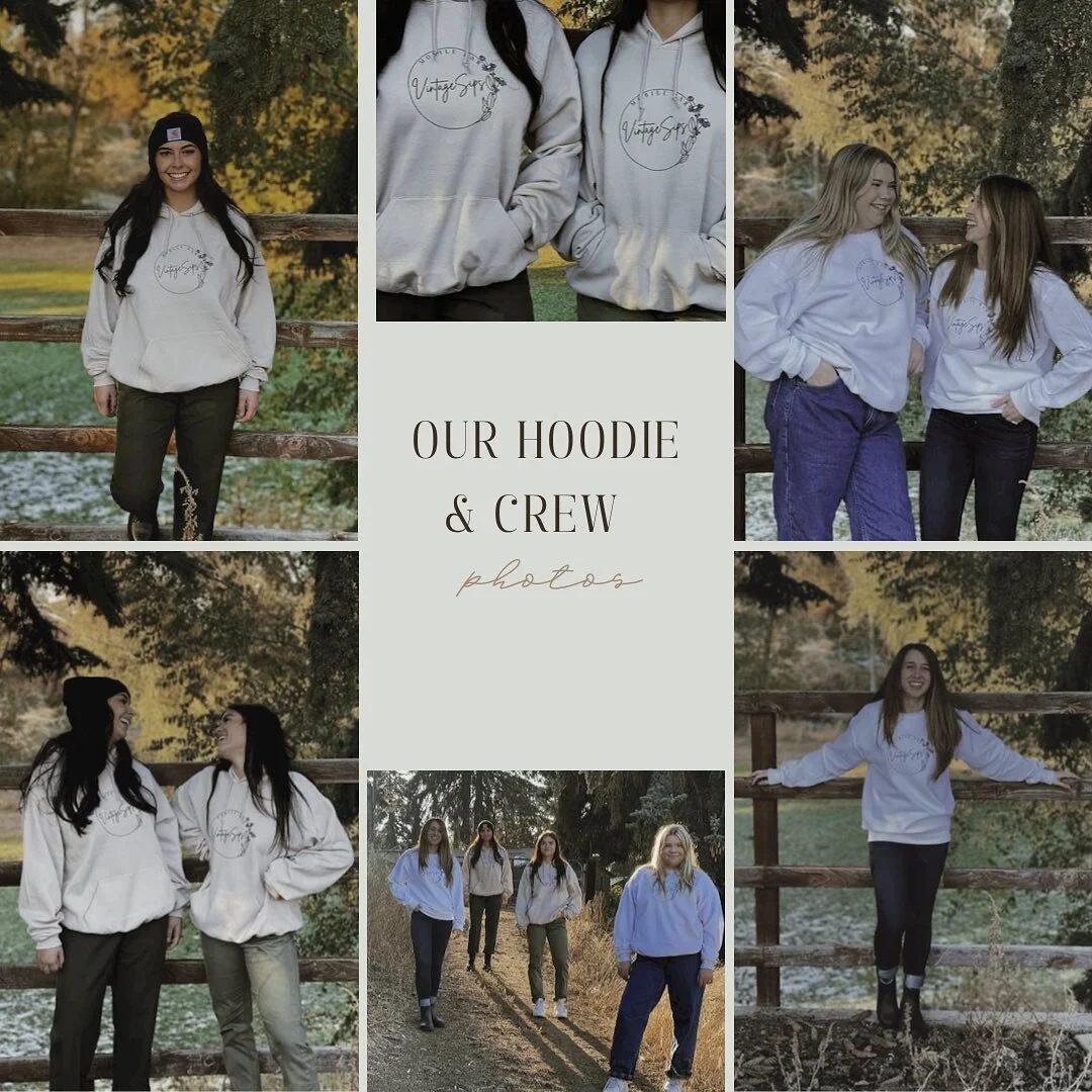 Some photos of our hoodies and crew necks from today 🤍