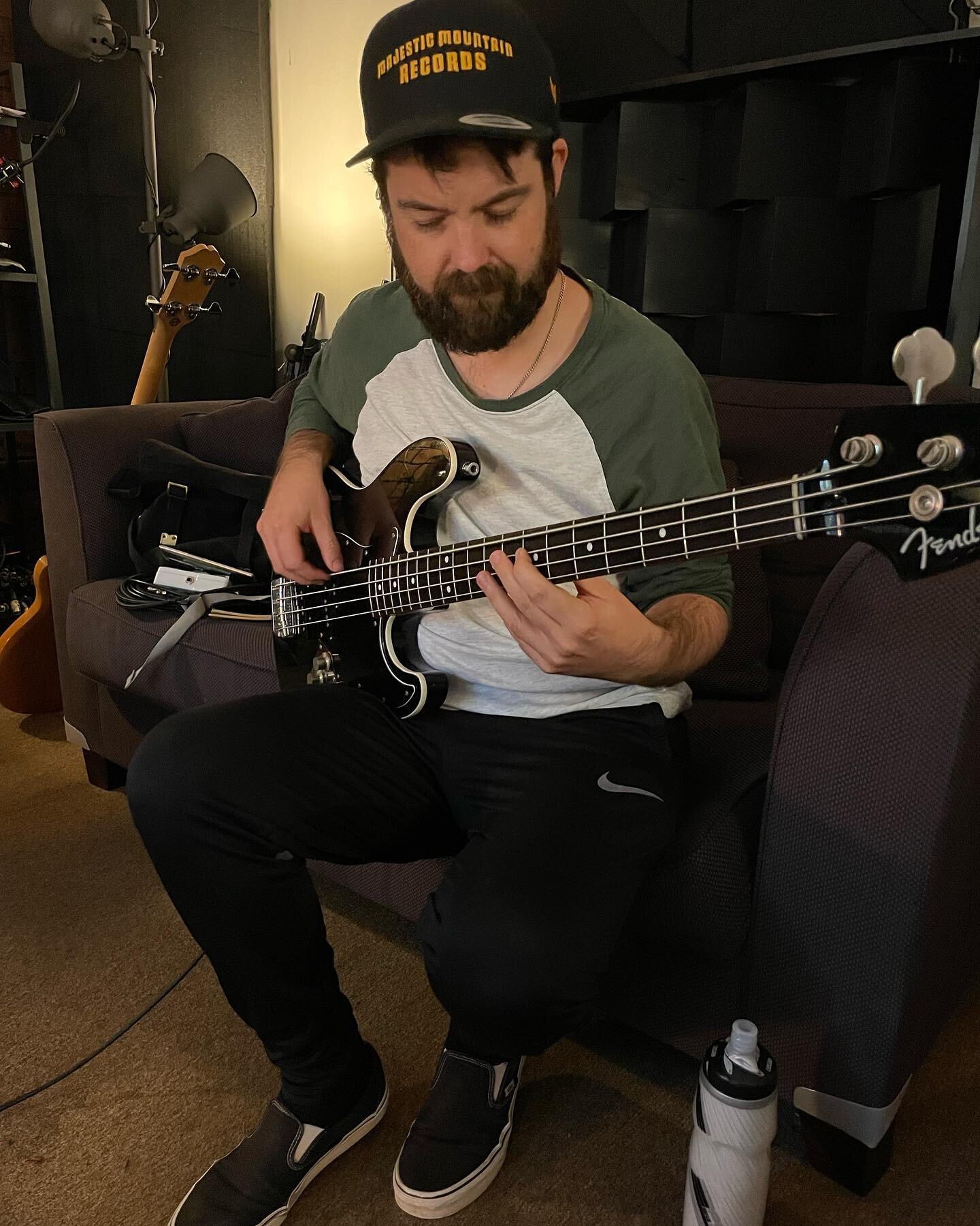 @fender Jazz bass sounding massive. Making a new record for @the.vessel.project 🛸
