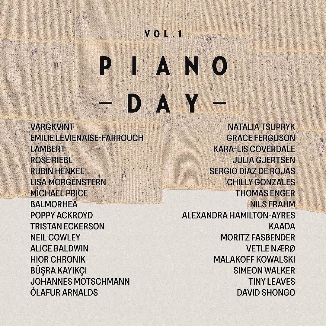I worked on two stunning songs for @gracierf and @roseriebl that will feature on this compilation of 32 exclusive piano pieces for @pianodayofficial alongside artists such as @olafurarnalds and #nilsfrahm. The compilation will be out on Piano Day, Ma