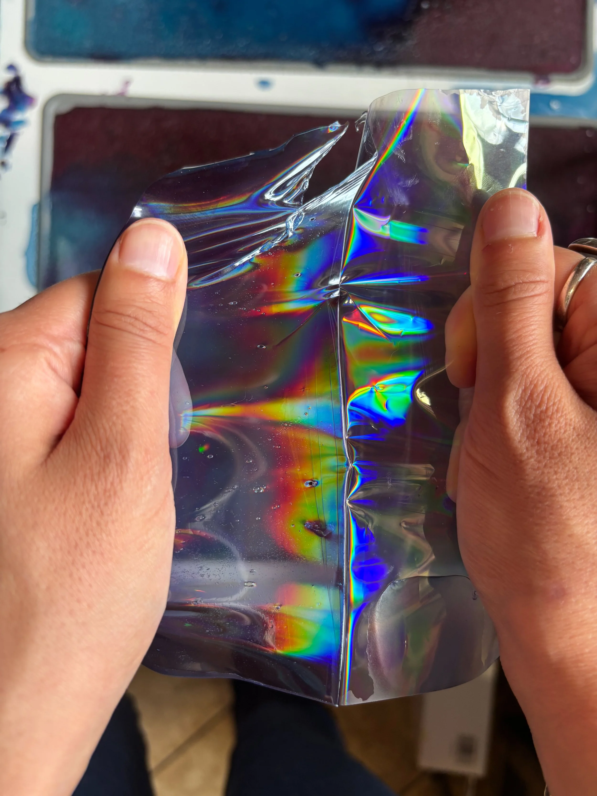 Holographic Bioplastic
