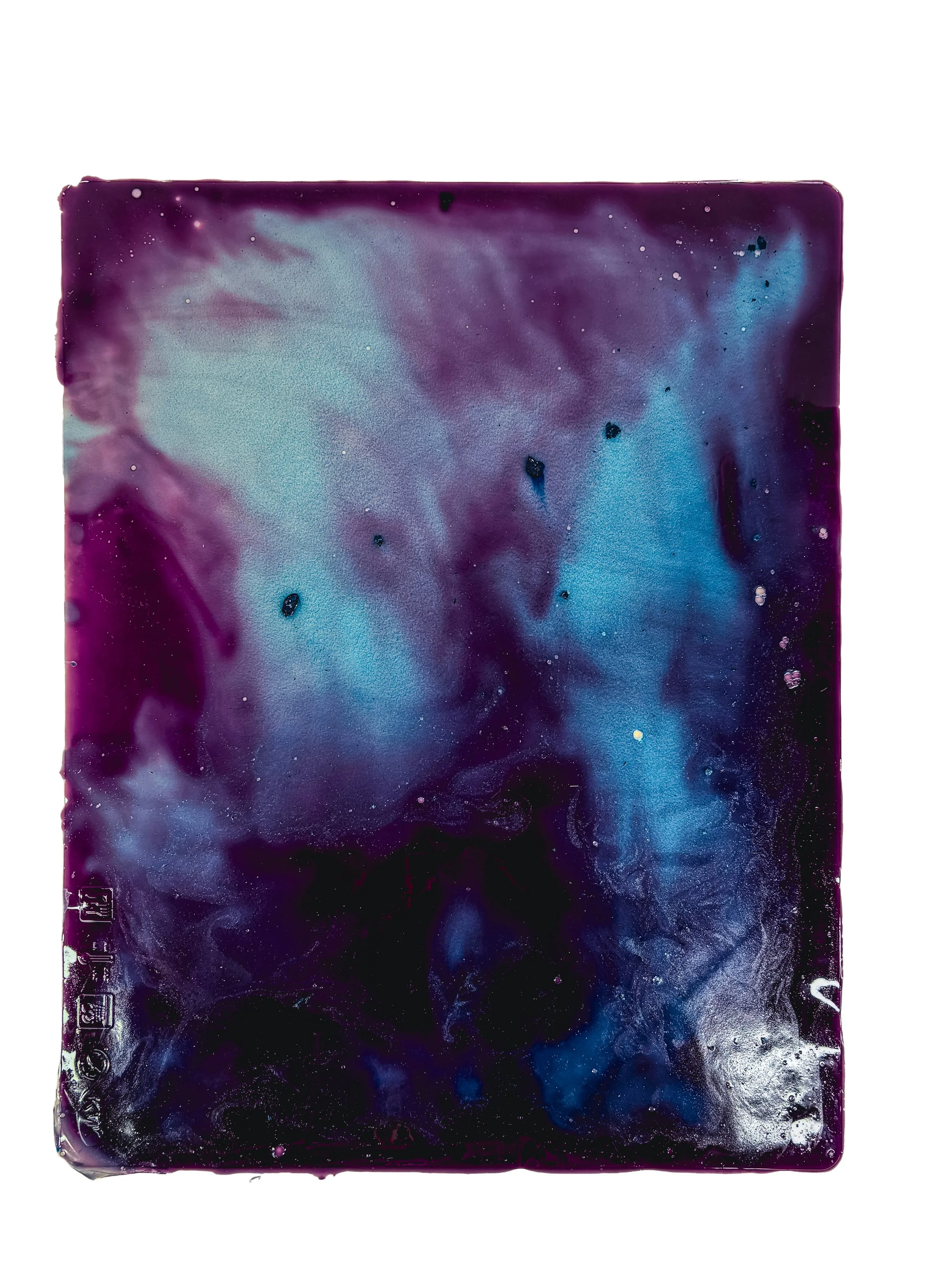 Marbled Bioplastic - Blue Spirulina