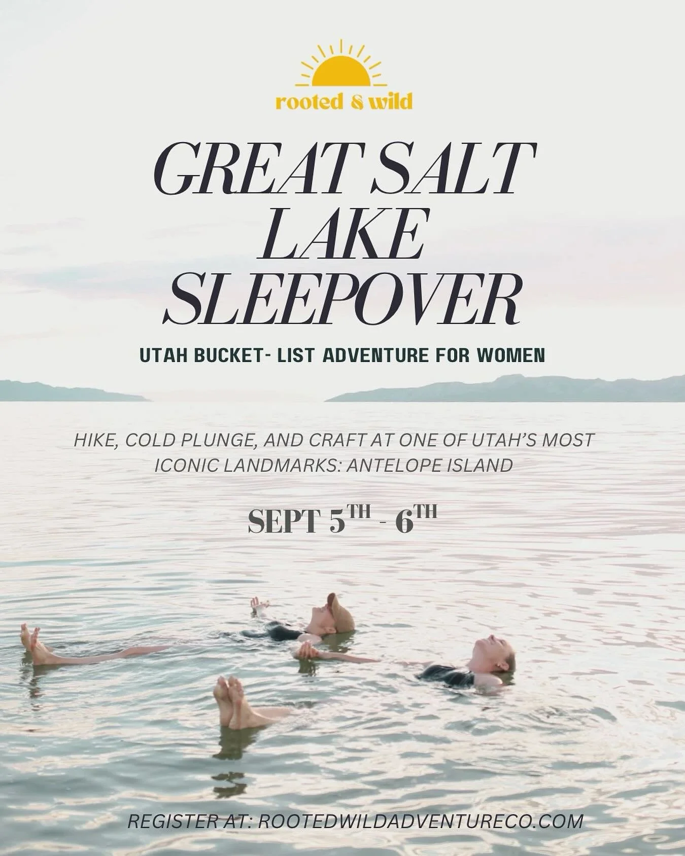 Guys, we want to be kids again at the most wholesome camping sleepover ever. 

So we planned an event for just that&hellip;celebrating the harvest moon with a campout at Antelope Island.

💃WOMEN ONLY (ages 19+)
📍Antelope Island State Park
🗓️ Sept 