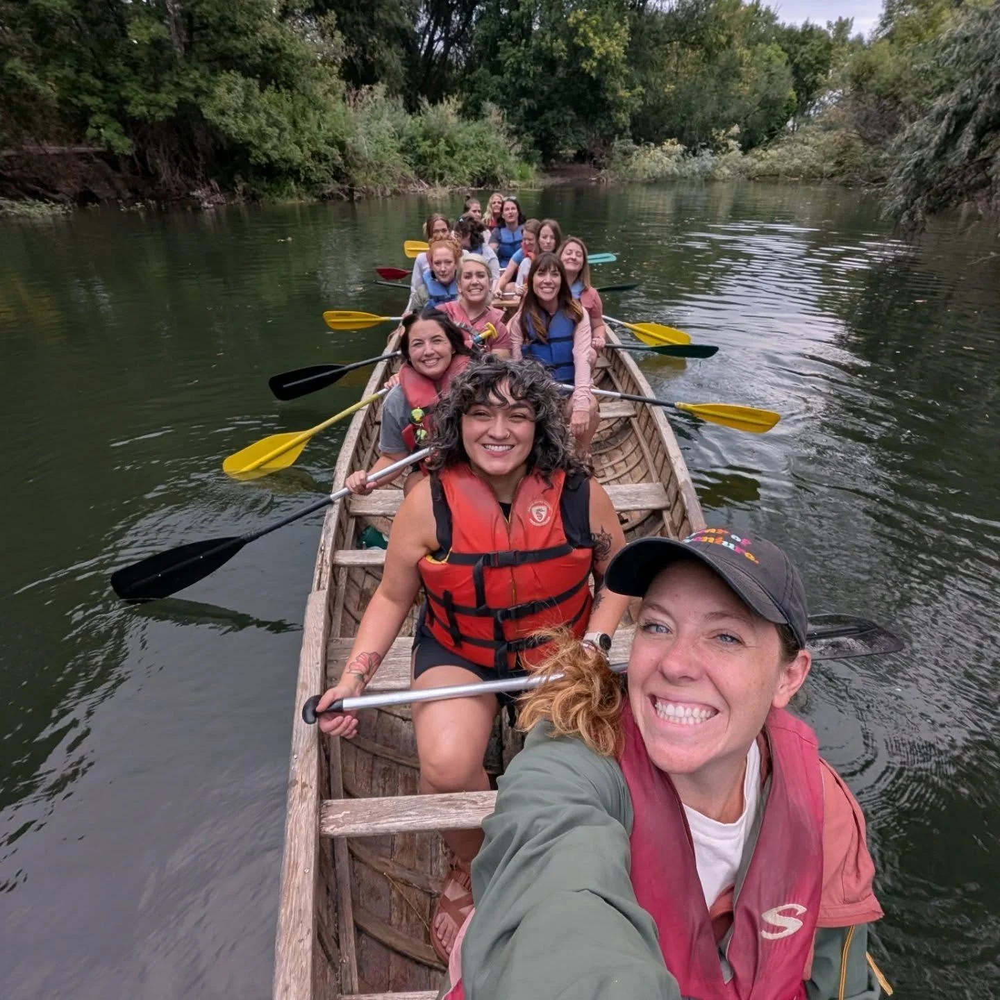 Scenes from September's paddling. 

Sometimes we need to face our fears and dig deep and rappel off cliffsides,

and sometimes we need to sit side by side under a sunset singing songs and listen to the paddle dip in the water. 

And remember when the