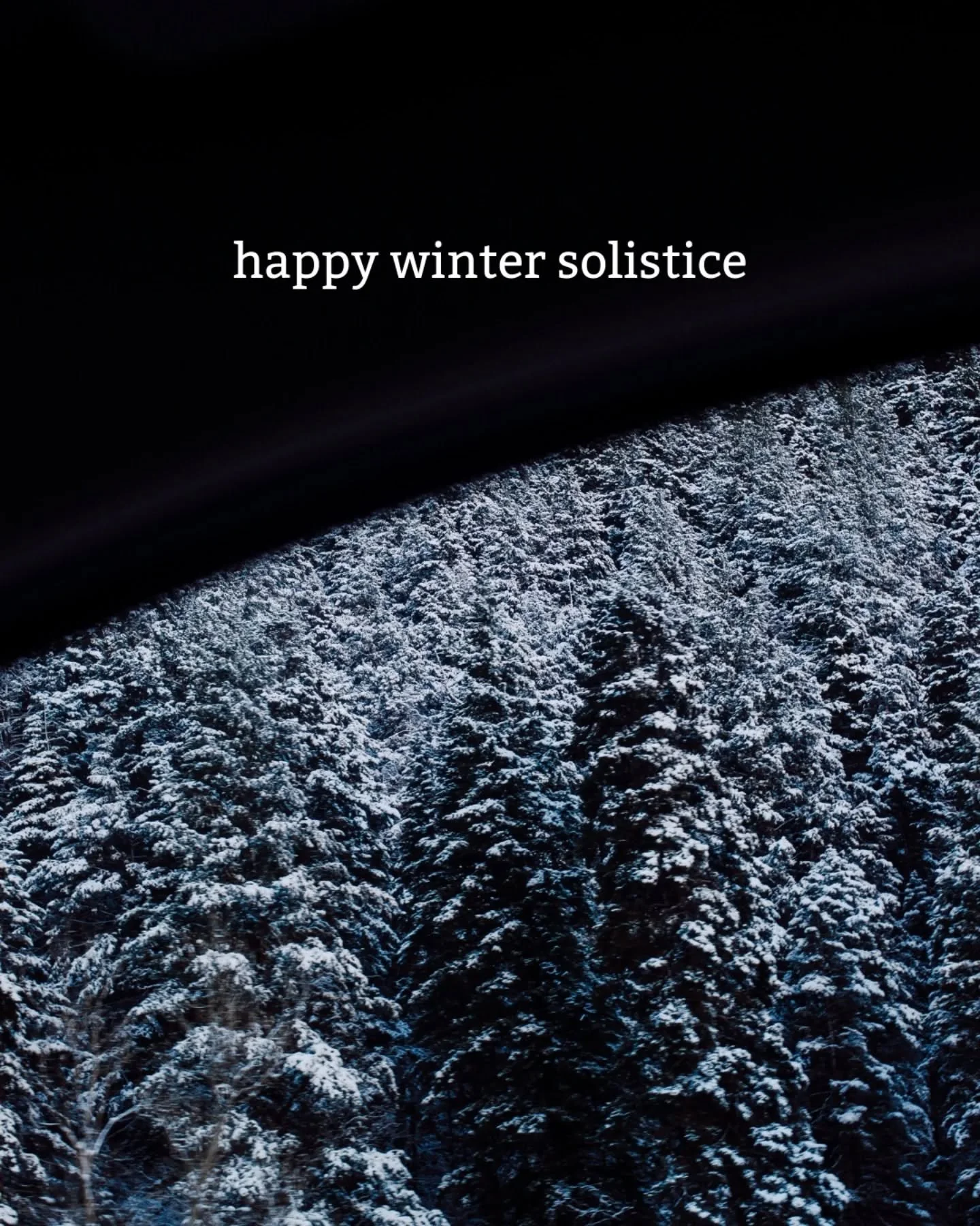 Happy winter solstice. ❄️🌕☀️