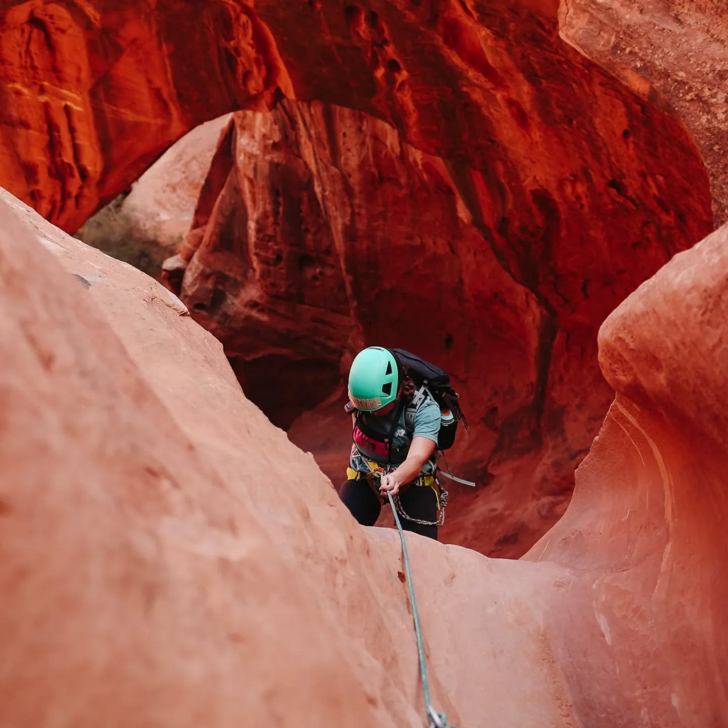 details of our weekend in the desert.

canyoneering group B ladies came and conquered. 

sandstone, clinking carabiners, rope hands, sandy socks, smiles and laughter and teamwork. 

it was one for the memories. ☀️

photos by @stilljustmandi 

#canyon