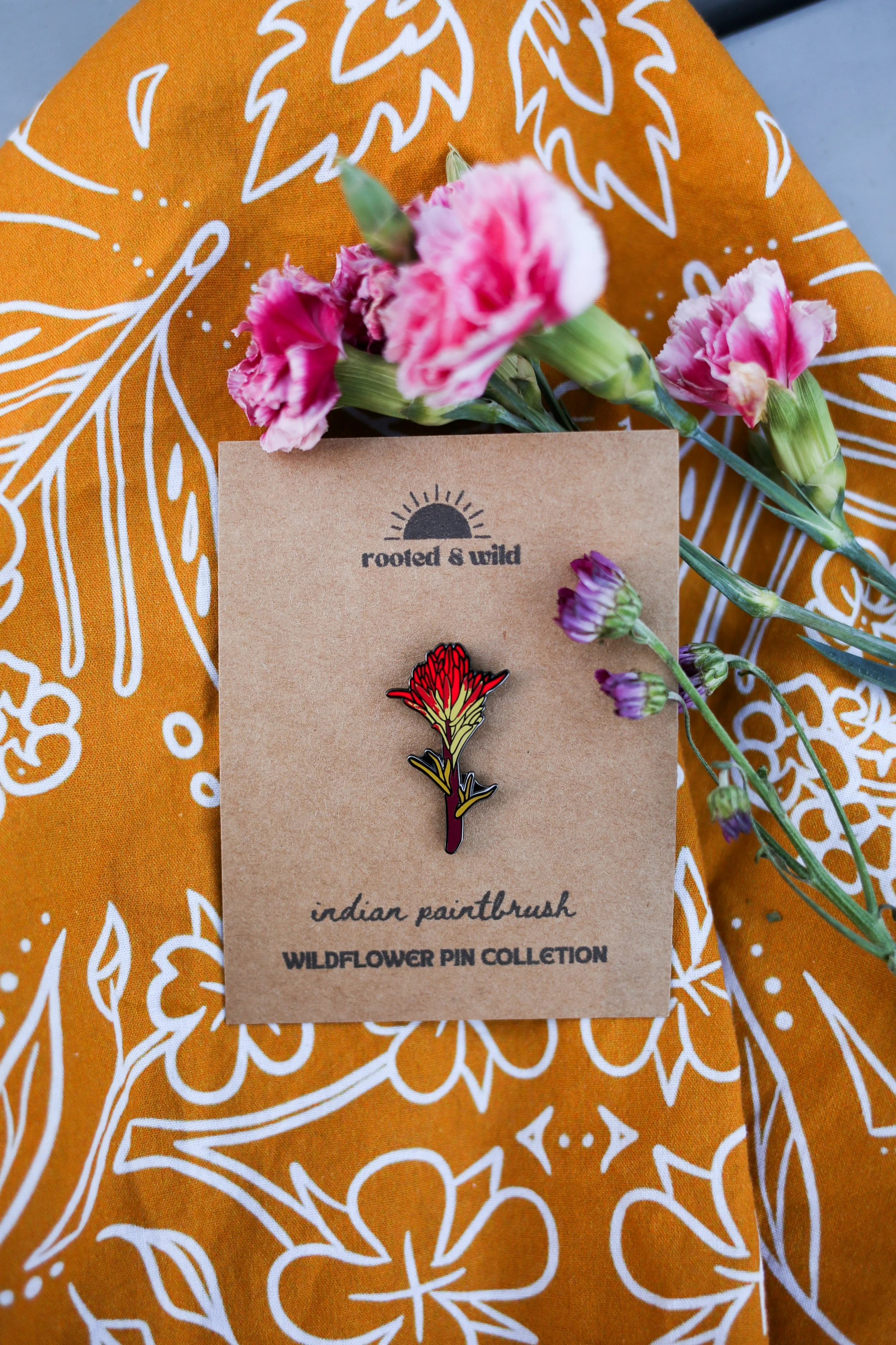 Indian Paintbrush pin
