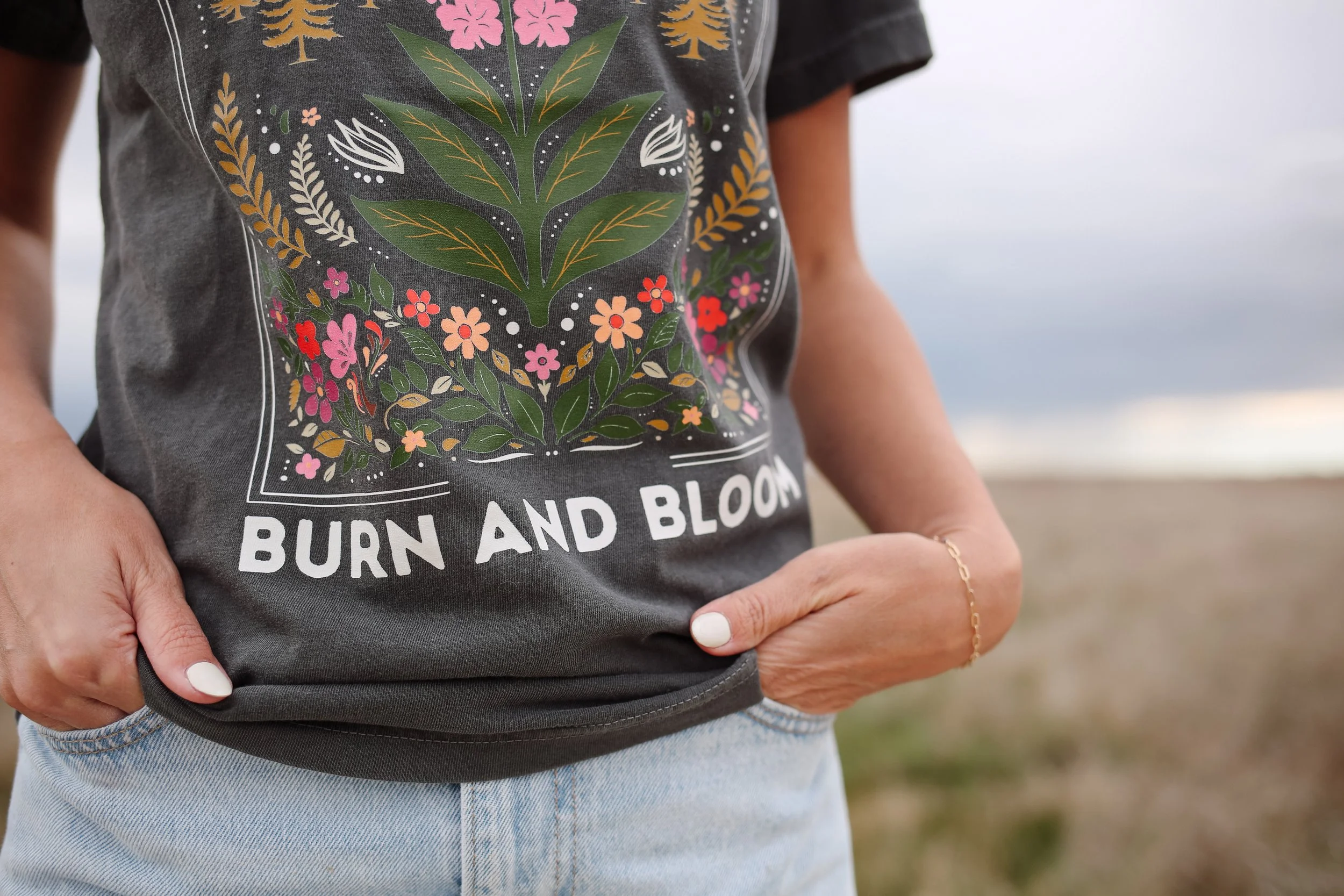 Burn and Bloom Wildflower Tee