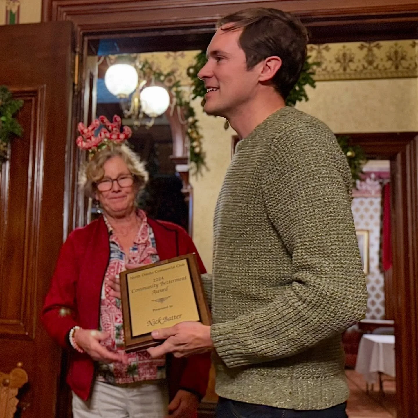 I&rsquo;m honored to receive the North Omaha Commercial Club&rsquo;s annual Community Betterment Award&mdash;thank you for this recognition, and here&rsquo;s to a wonderful 2025 for all!