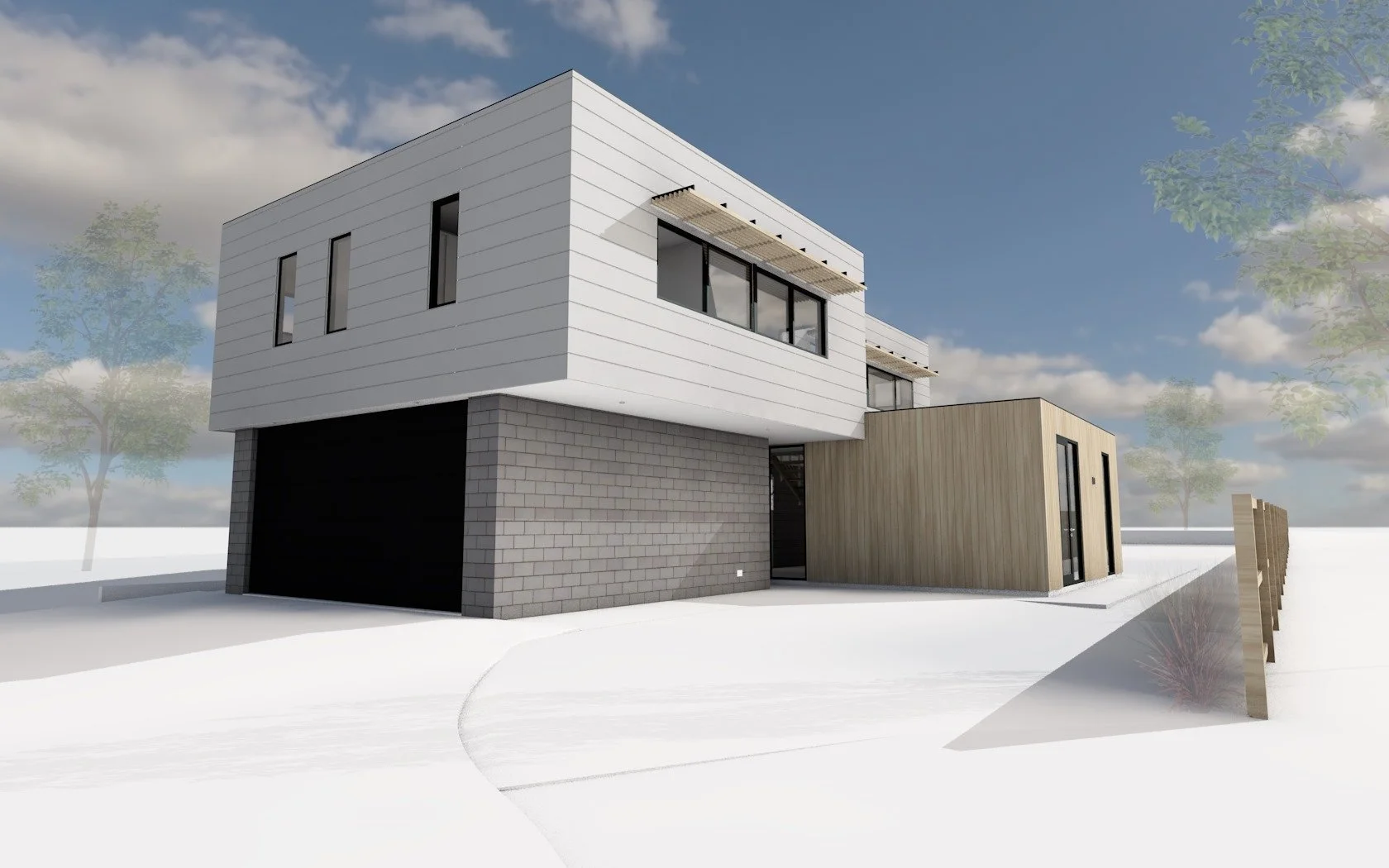 Levett House | 3d render during design process