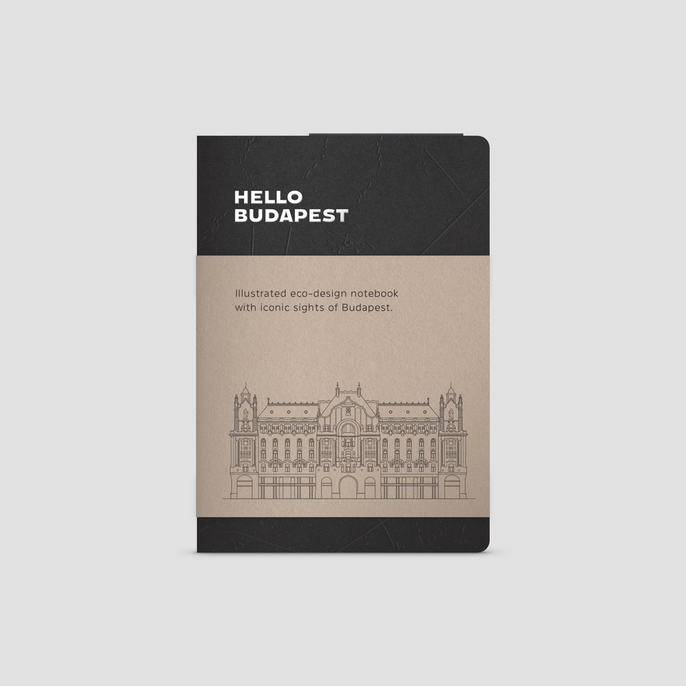 Note autocollante Budapest White Bestseller, brillante, avec coupe couleur  noire (noir, individuel, ZERO, 77g) comme articles publicitaires Sur