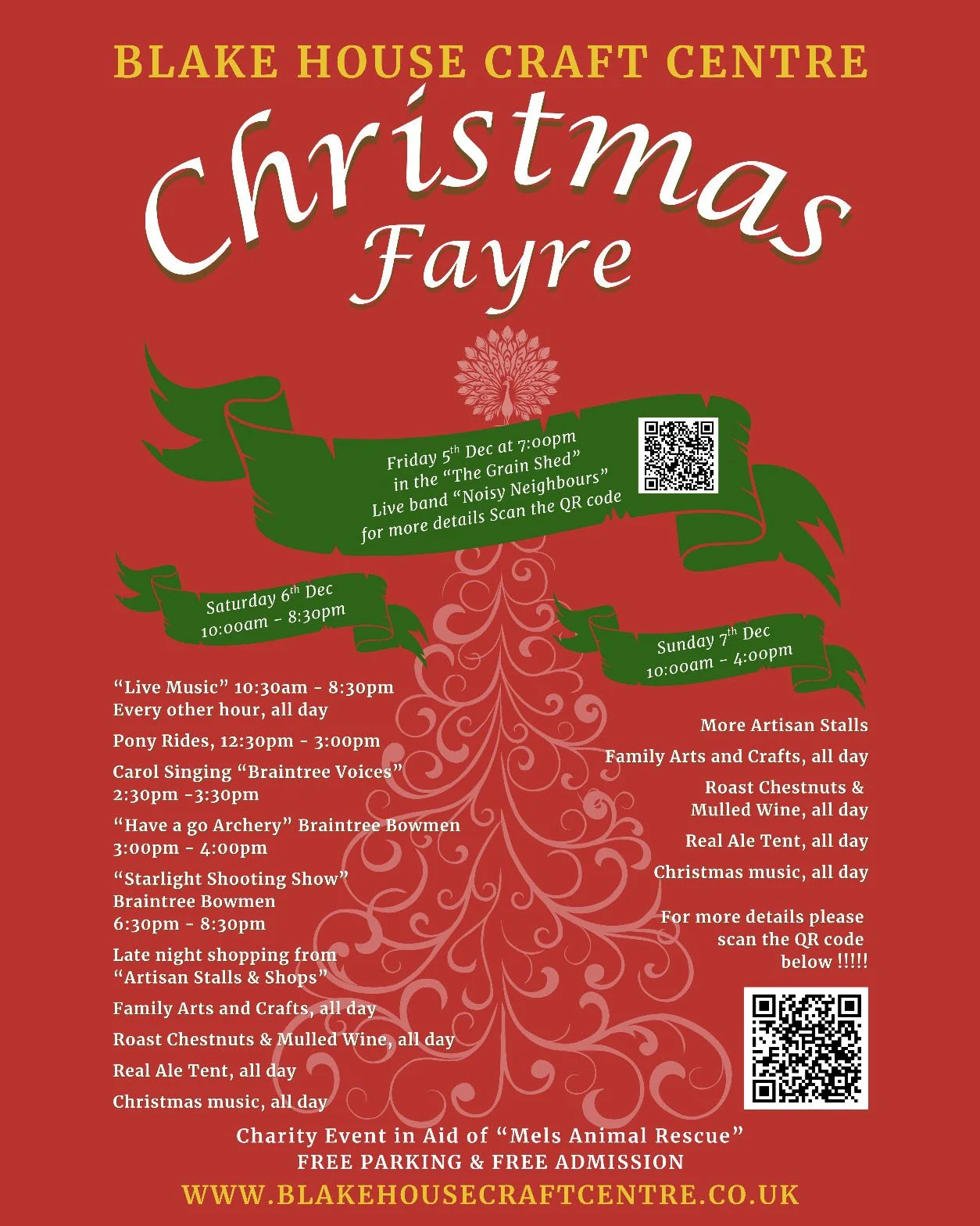 Christmas is coming to Blake House Craft Centre. ✨

Next weekend &mdash; Saturday 6th &amp; Sunday 7th December &mdash; the whole centre transforms for our Christmas Market Weekend.

Gazebos and marquees will be filling the courtyard, independent mak