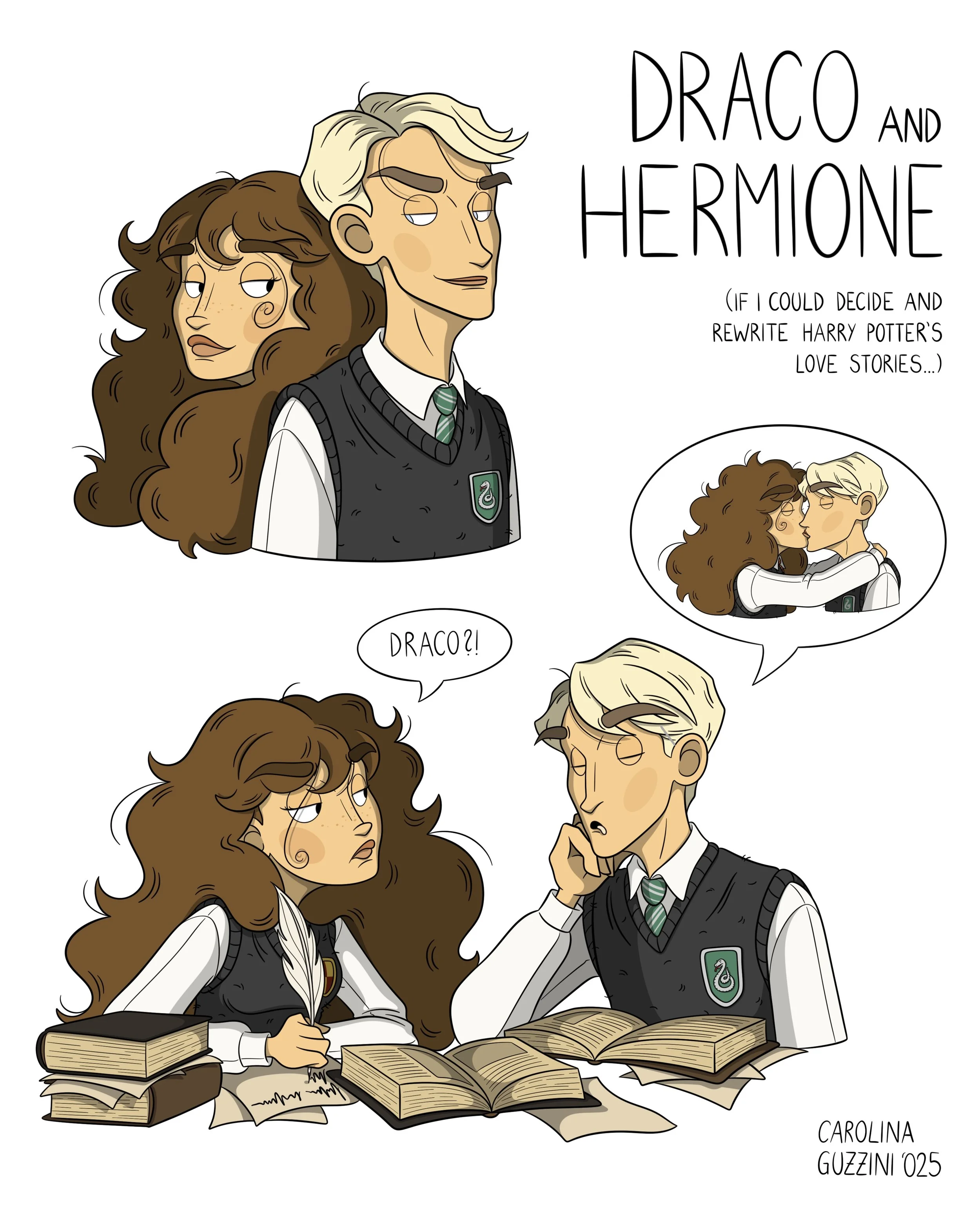 DRACO AND HERMIONE, HARRY POTTER