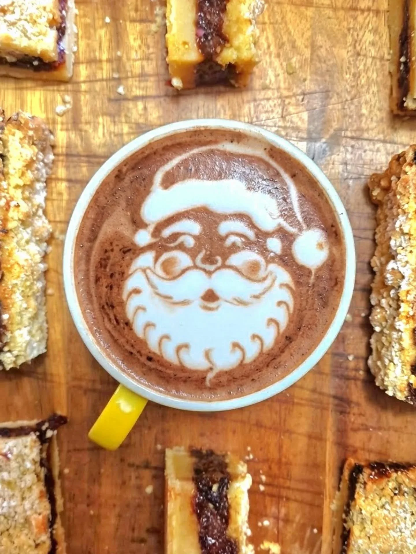 You need to try these! Mince pie crumble slices, and a hot chocolate made with real stuff. 

Not powder. REAL CHOCOLATE. 

Milk/White/Dark you name it - we have it. 

Indulge in tasty times this festive season 🎅 

#mincepie
#crumbleslice 
#festiviti