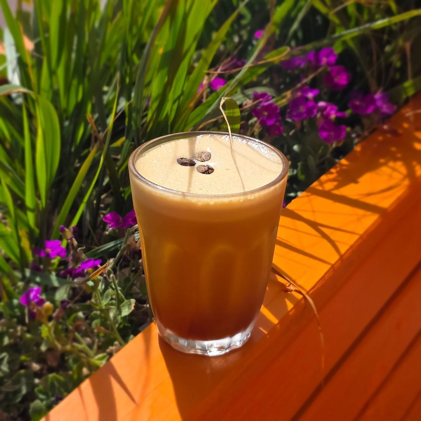 Fancy a Coffee &amp; Ciggarete(s)? 👀 

This bitter beauty is a perfect concoction of flavours! 🍸

What's in it? 👇

&bull; Cold Blow Infused Gin 
&bull; Lillet Blanc 
&bull; Aperol 
&bull; Campari 
&bull; Amaretto 

Available from 11am, every day! 