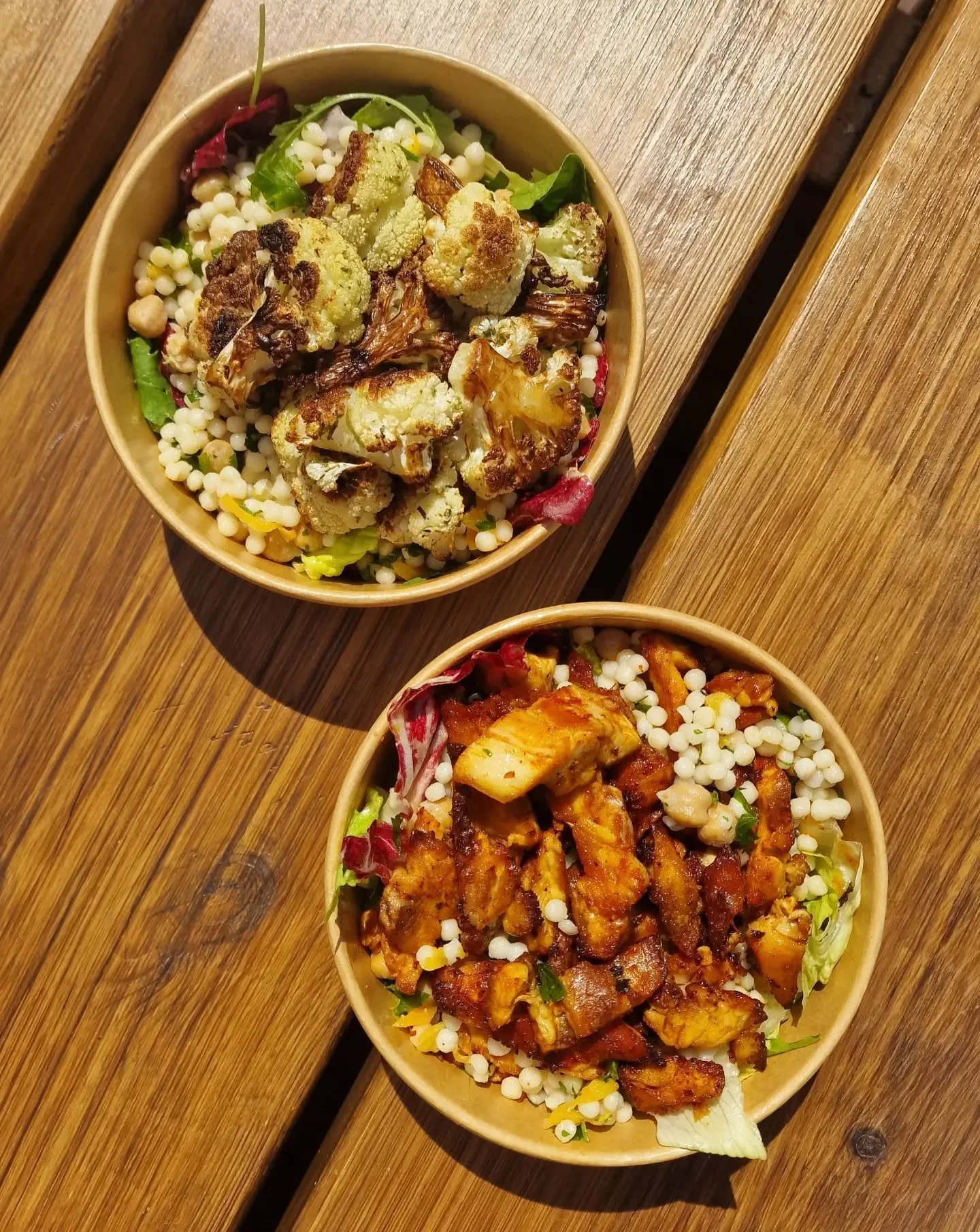 From the fire this week! 🔥 

Roasted Chickpea &amp; Apricot Cous Cous with:

&bull; Woodfired Cauliflower 
OR
&bull; Harissa Chicken Thigh 

Add Olives or Padron Peppers! 

Order from the main cafe, take your ticket to Fire on the Beach..

Sorted!! 