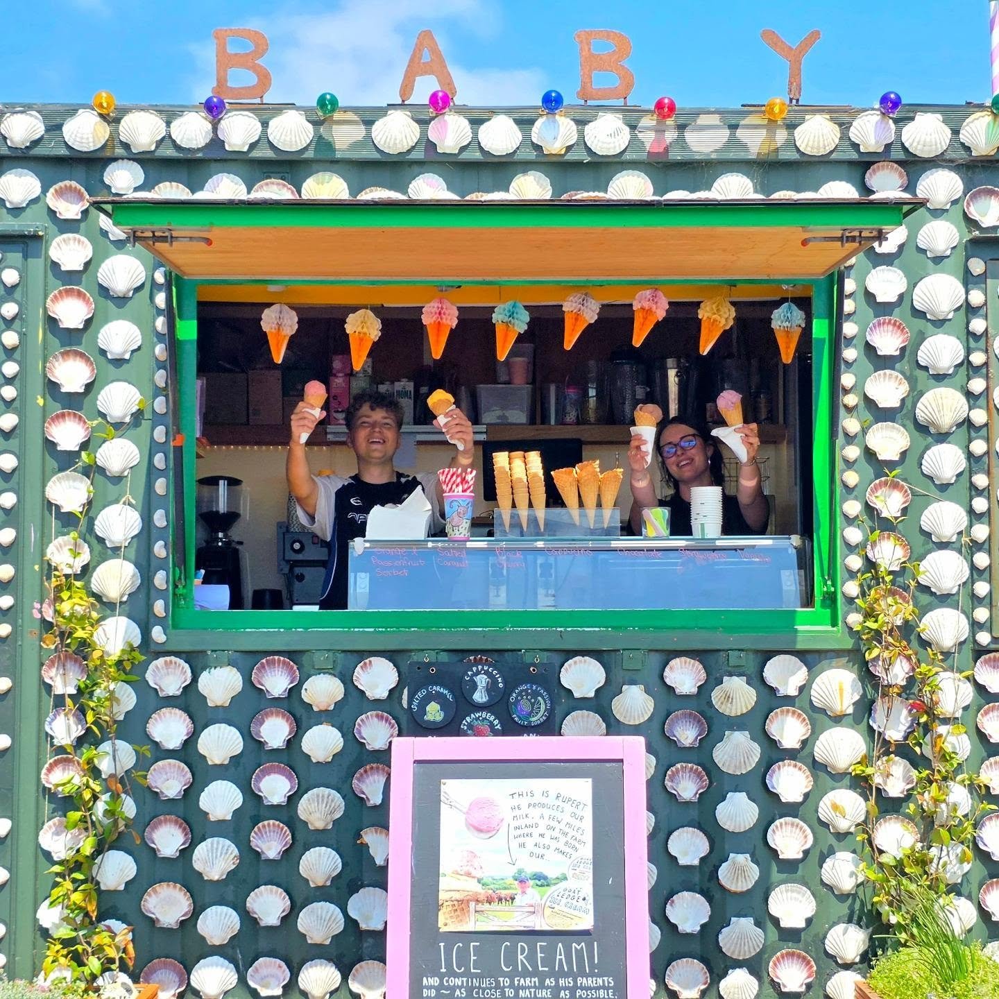 Baby Goat is OPEN OPEN OPEN! ✨️ 

&bull; Fantastically delicious ice cream by @northiamdairy with loads of your favourite flavours 🍨
 
&bull; Just after Coffee? You can now skip the main cafe queue and grab a coffee from Baby Goat! ☕️ 

&bull; Smoot