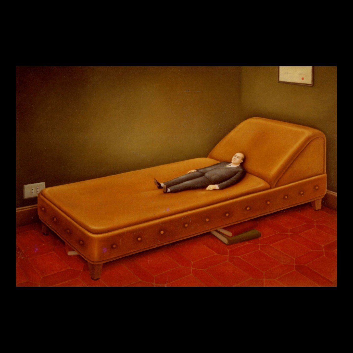 John Fraser / 1938-2024&nbsp;/ The Shrink, 1990, Oil on Canvas, 90 x 130cm

#johnfraserartist
#magicrealismart
#surrealdreamscapes
#artandarchitecture
#venezuelanart
#canadianartists
#artofthepsyche
#modernartlegacy
#surrealismart
#magritteinspired
#