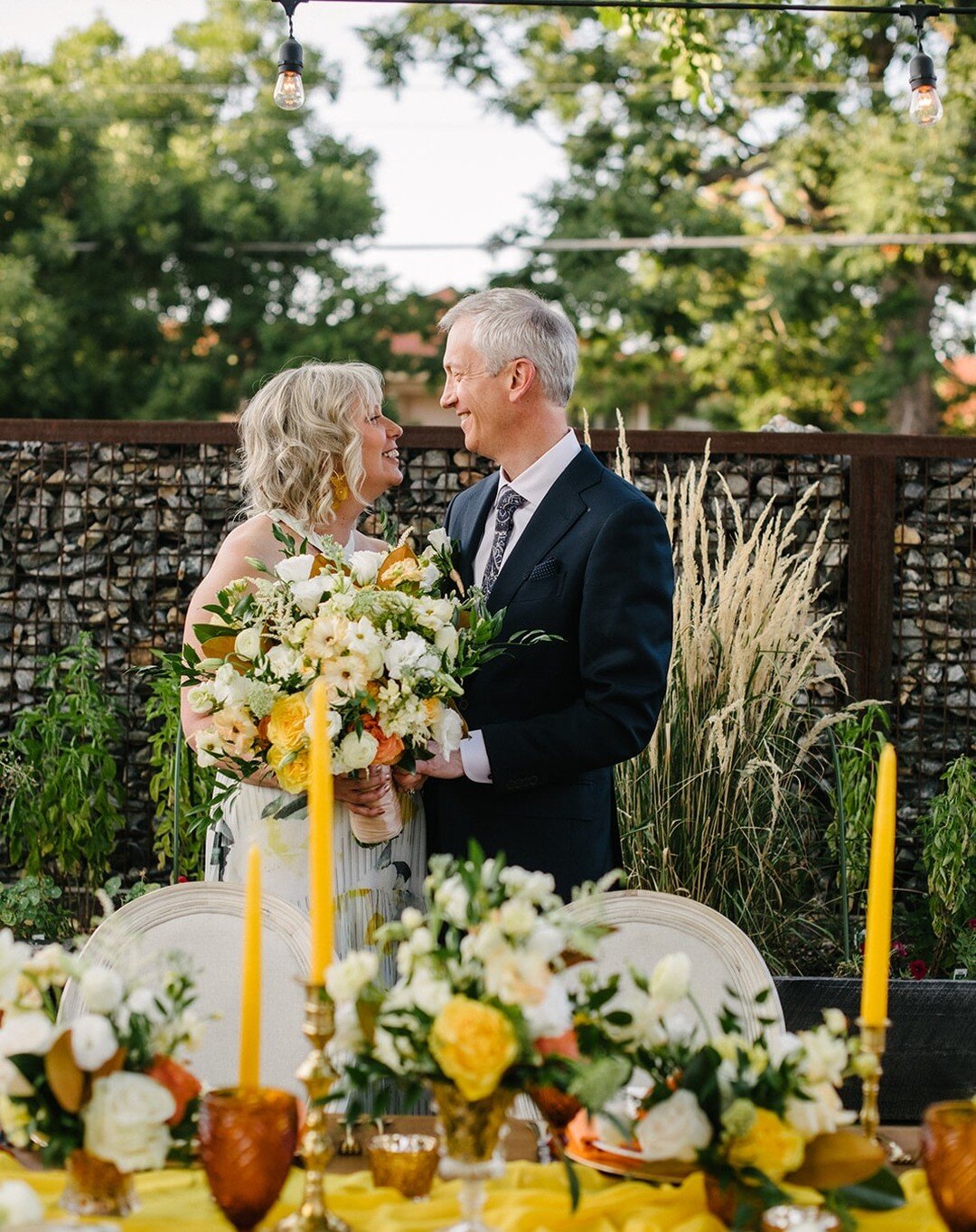 We loved this spring color palette and working with Michelle &amp; Paul💛
.
.
.
.
.
Venue: @amelmdnvr
Caterer | Bar: American Elm
Florist: @flowersforeverdesign 
Photographer: @friendsandloversphotography Rentals: @eventrents 
Chairs: @copartyrentals