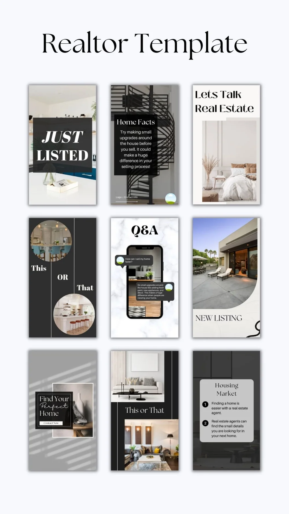 Minimalistic Realtor Instagram Story Template — PO3 Agency