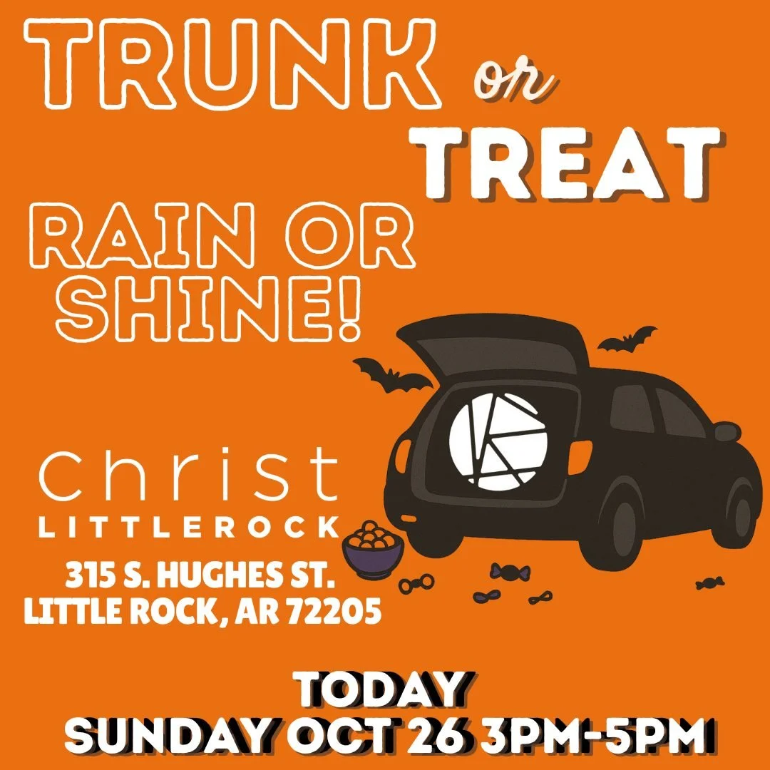 Nothing can stop the fun—rain or shine, Trunk or Treat is happening today! 🍬🎃 We've moved to the church parking lot!! See you this afternoon!!!!