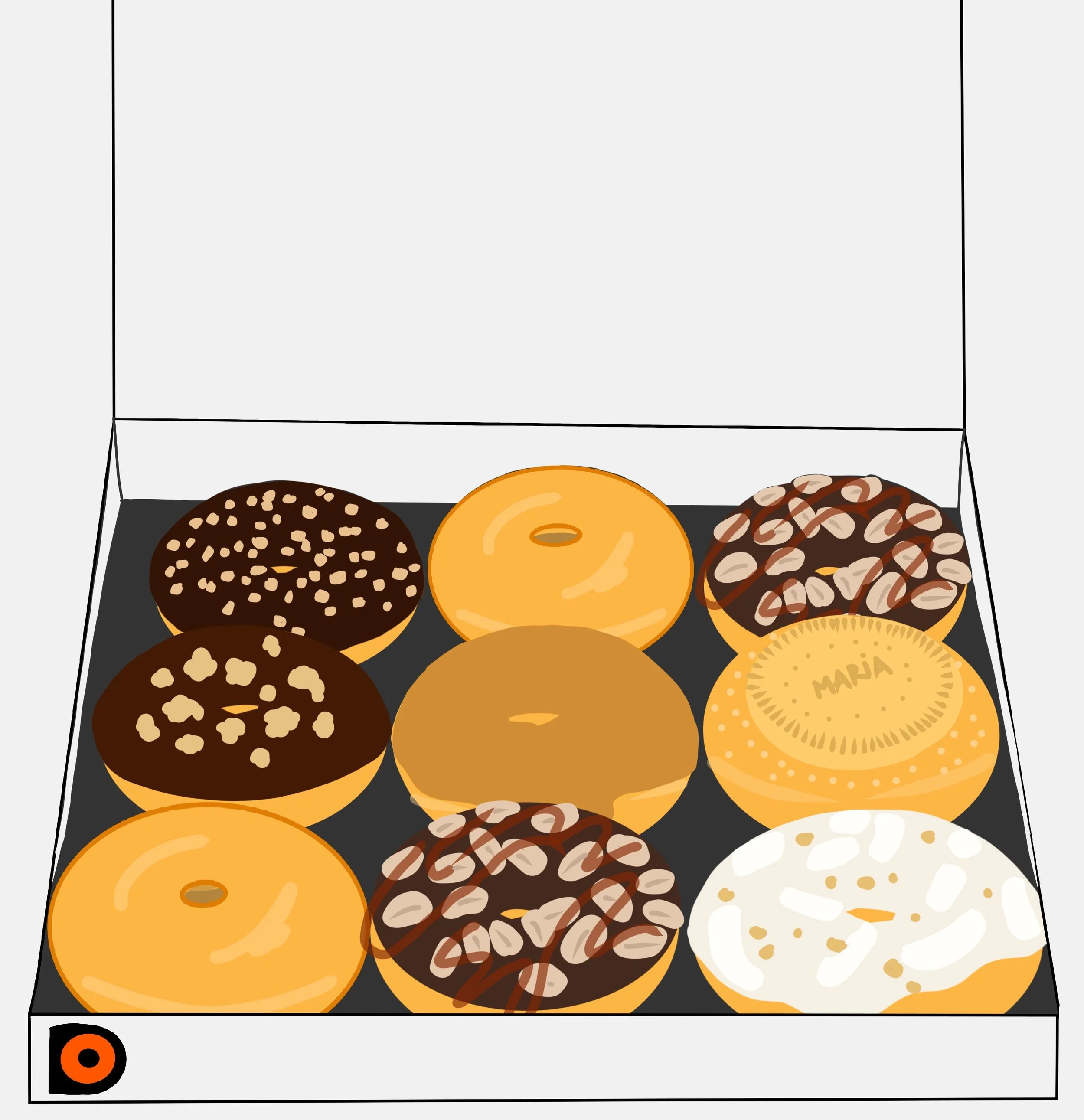 Damn Doughnuts Illustration