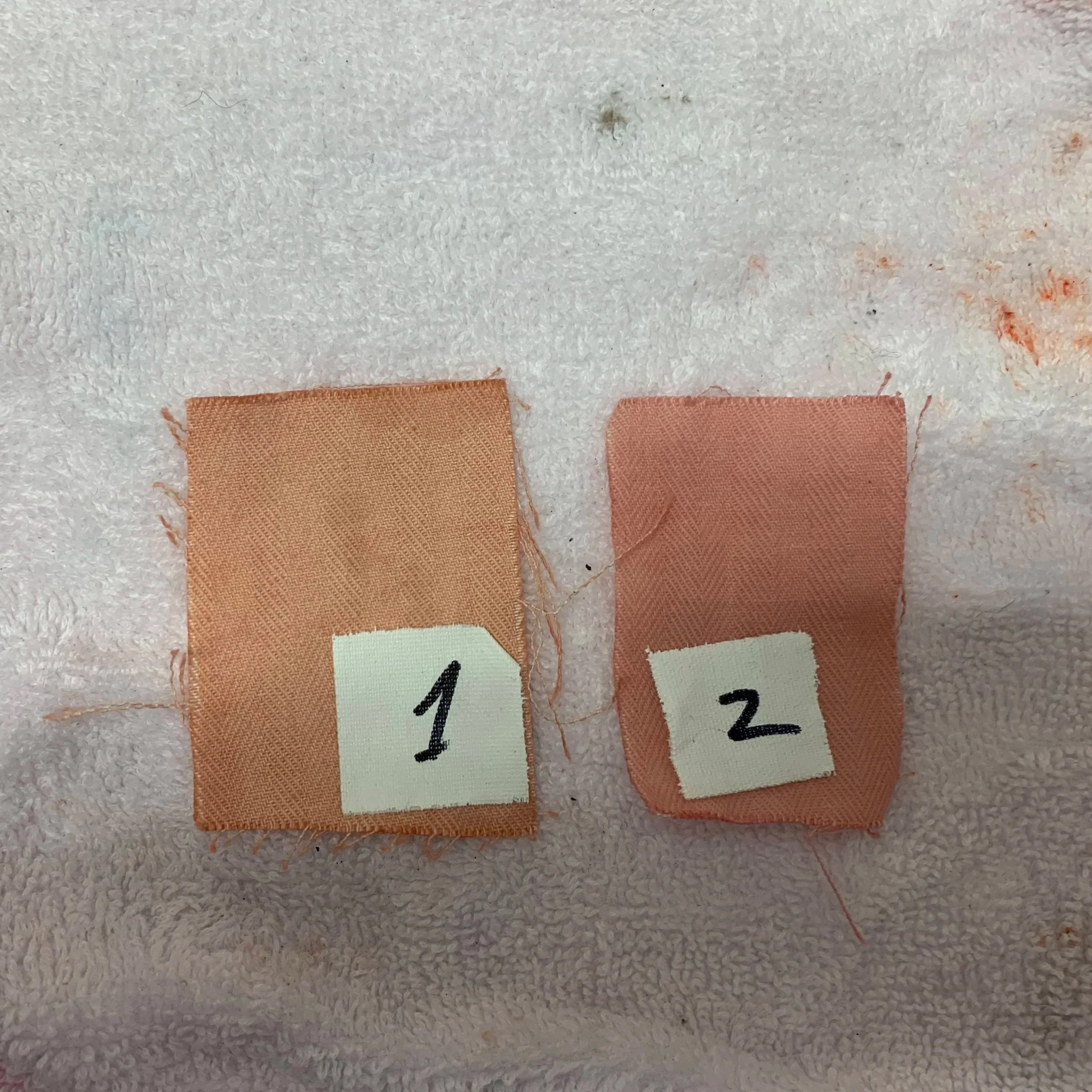 Coutil used to create tunic, dyed with Rit Dye to match skin tones 