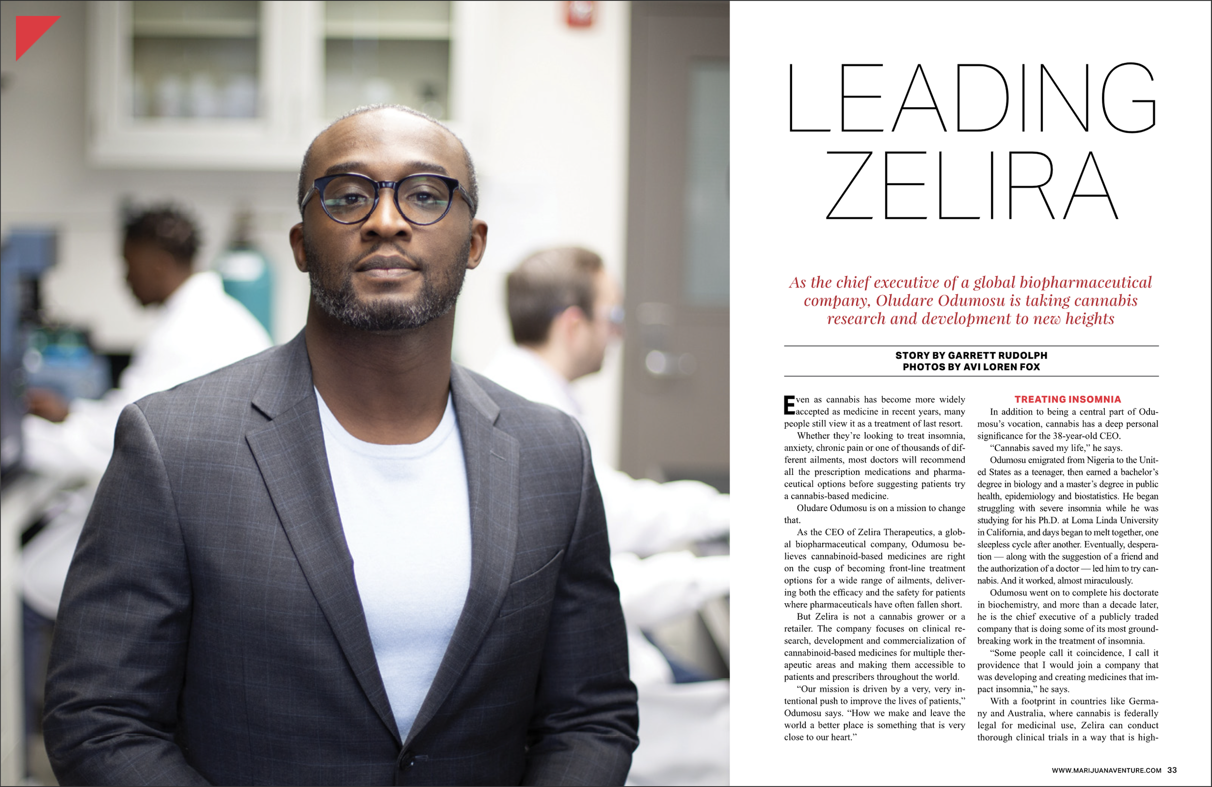 Oludare Odumosu / Marijuana Venture Magazine