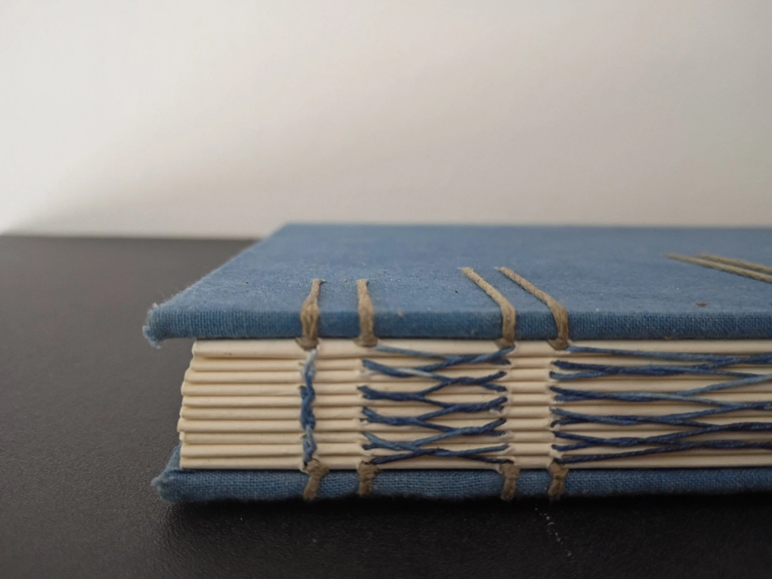 Large Shibori Indigo Hand-Dyed Hardcover Journal