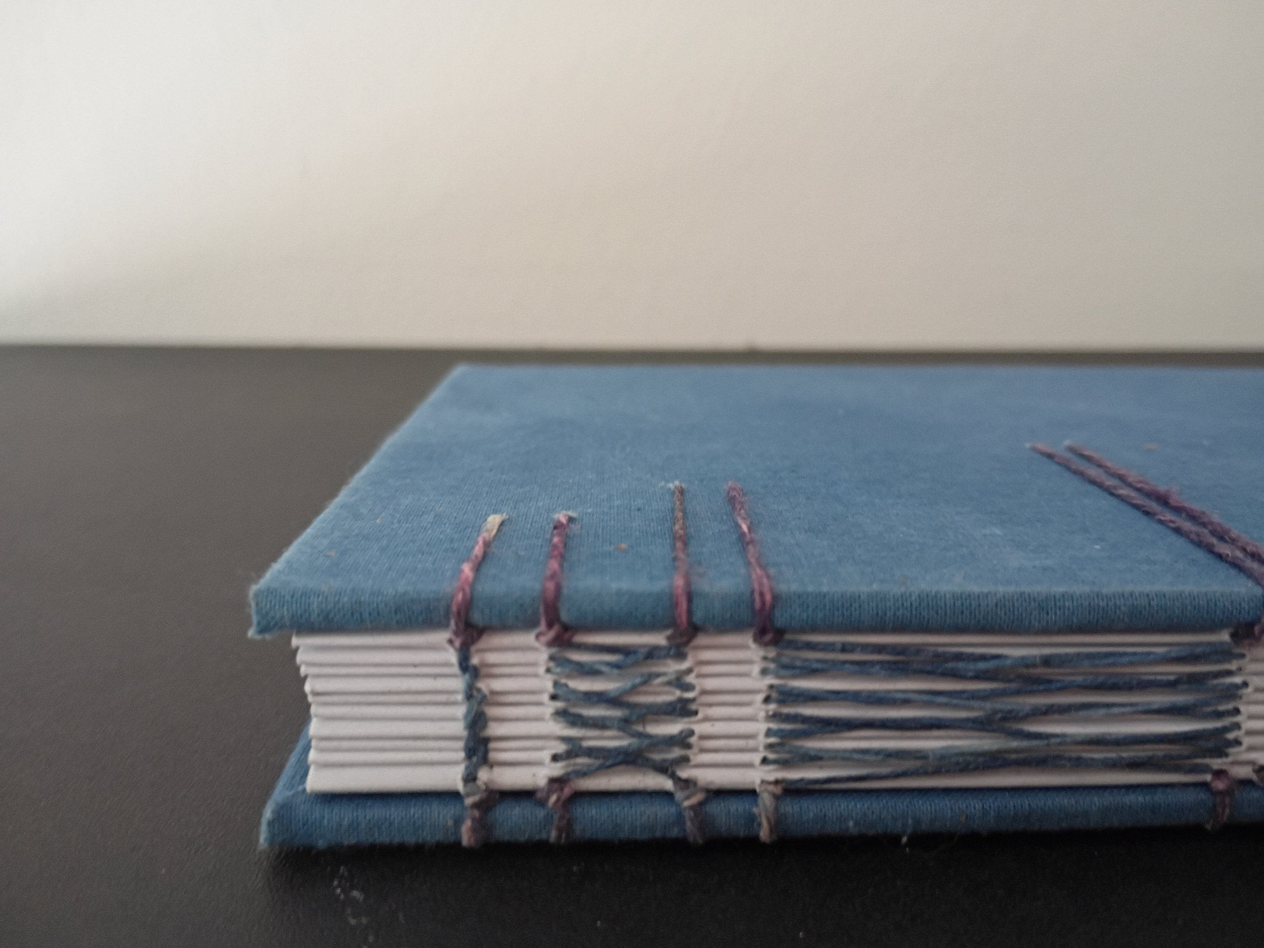 Small Sky Blue Indigo Hand-Dyed Hardcover Journal