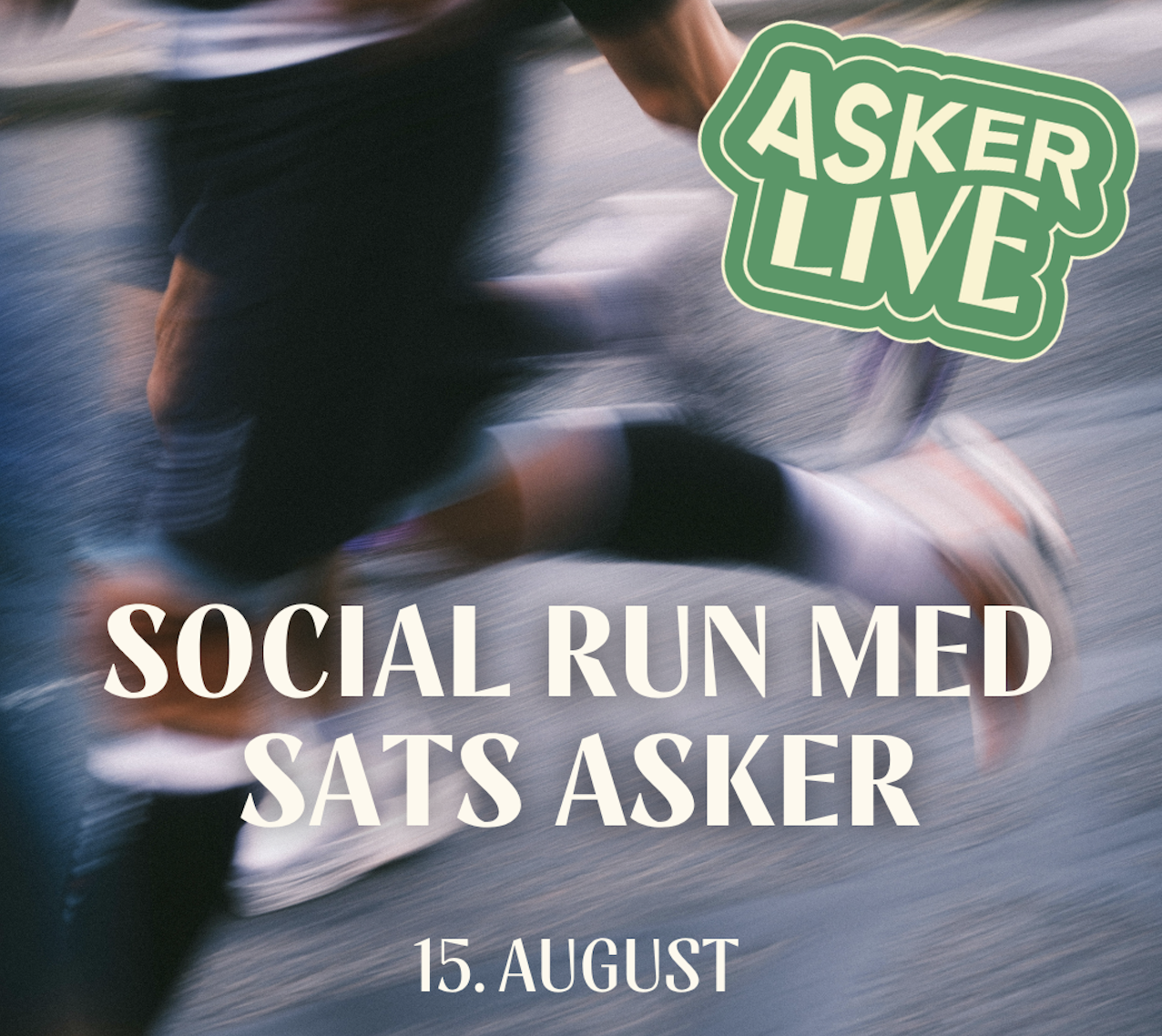 Asker Live og SATS Asker inviterer til Social Run!